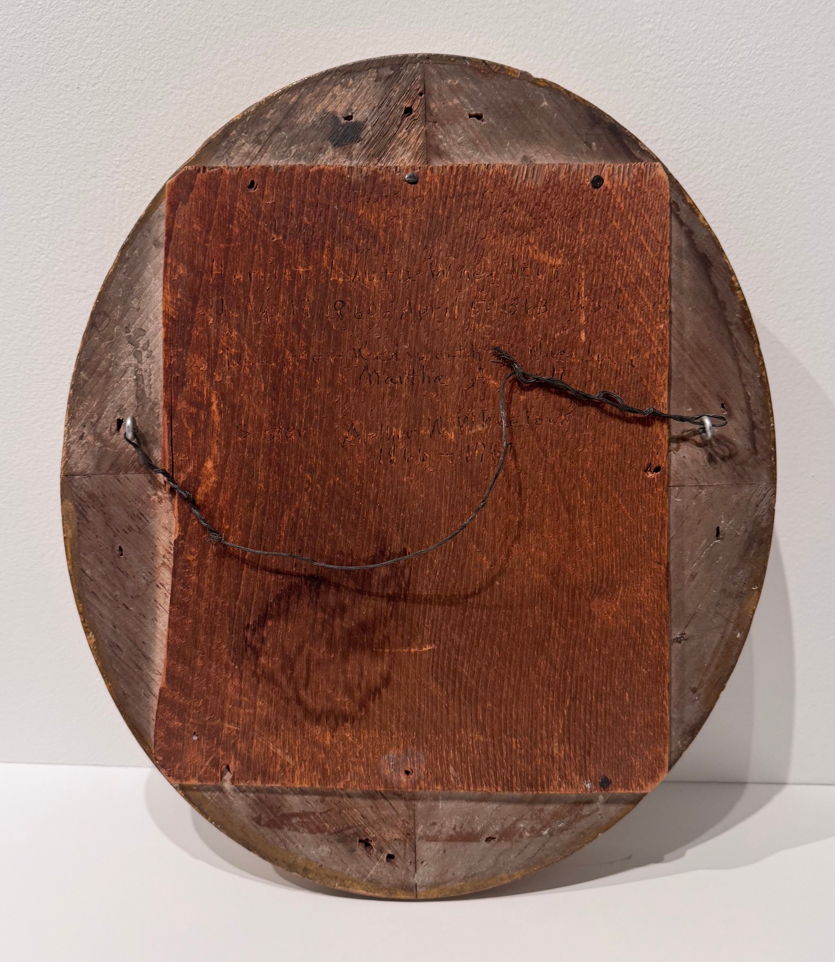 AMERICAN HAND PAINTED PRIMITIVE PORTRAIT OF HARRIET LAURA WHEELOCK PHOTOGRAPH, 1863