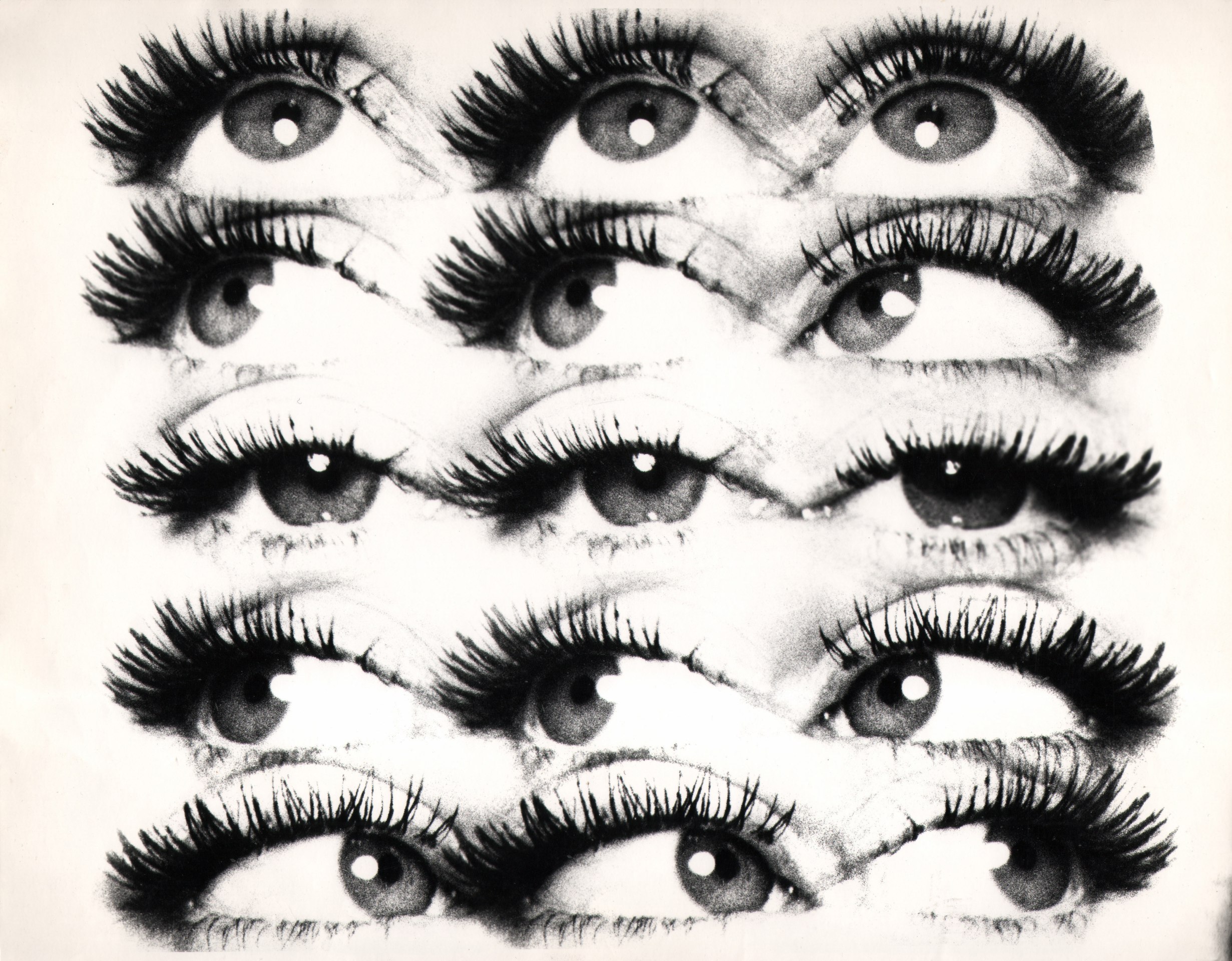 12. David Attie, Untitled, ​c. 1960. Composite photo of 15 eyes.