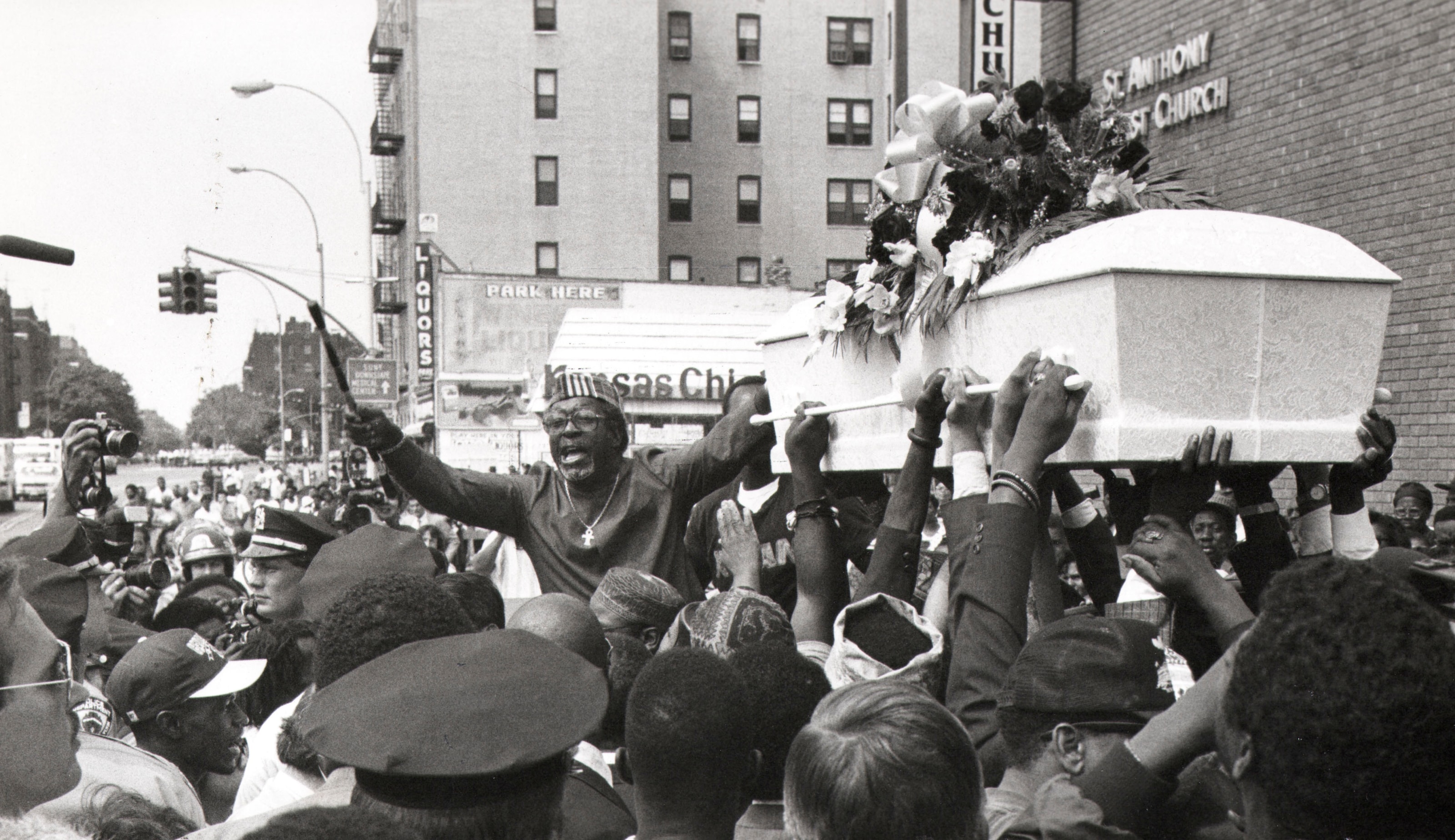 40. Ozier Muhammad, Sonny Carson, Crown Heights Brooklyn - Late August 1991