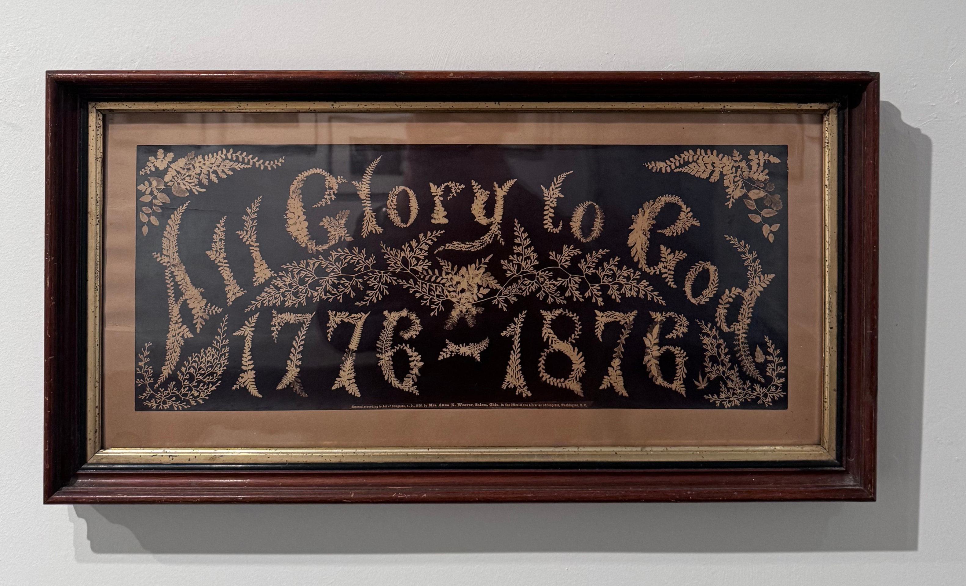 ANNA K WEAVER 1876 RELIGIOUS POLITICAL PHOTOGRAPH