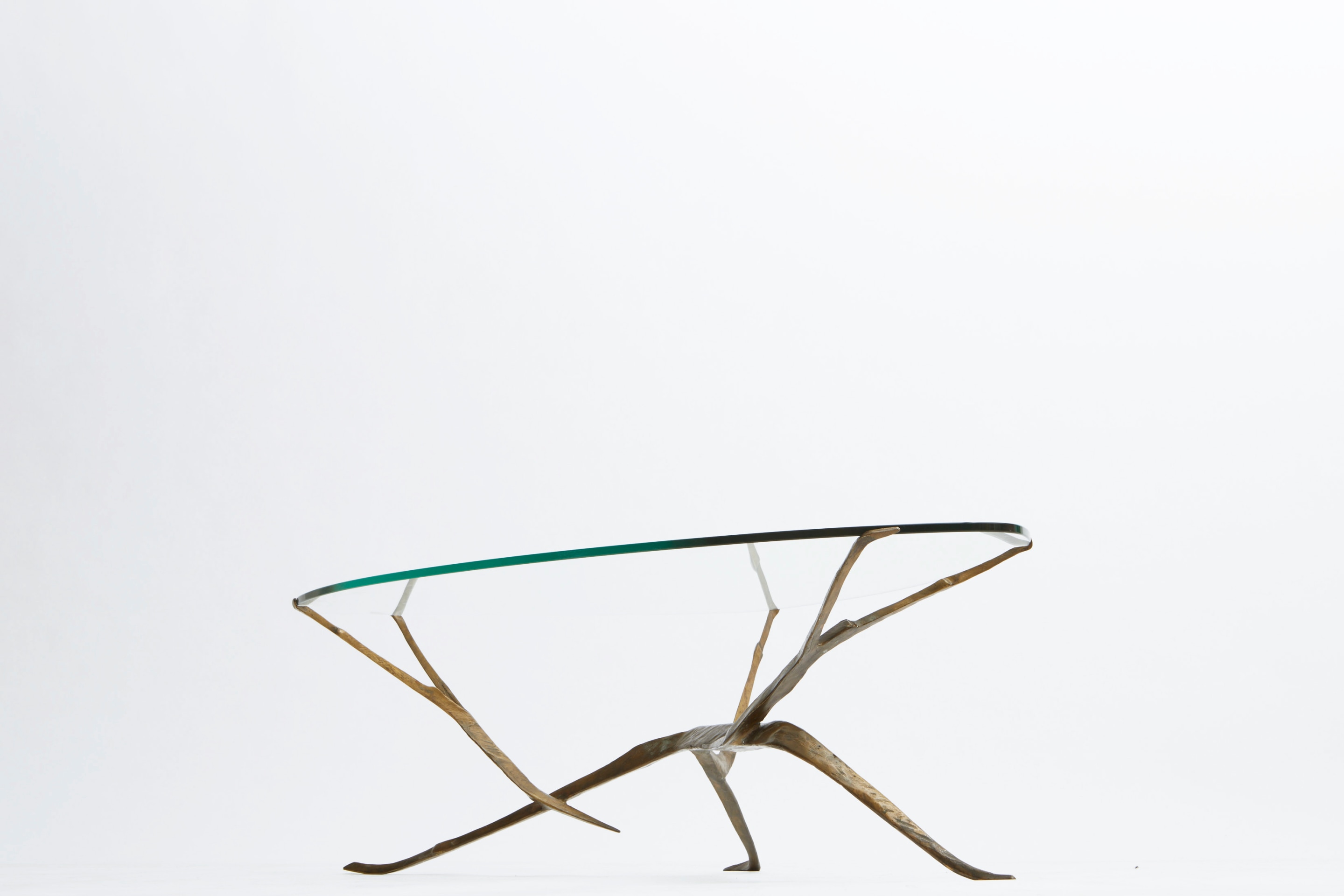 Felix Agostini's coffee table view from under