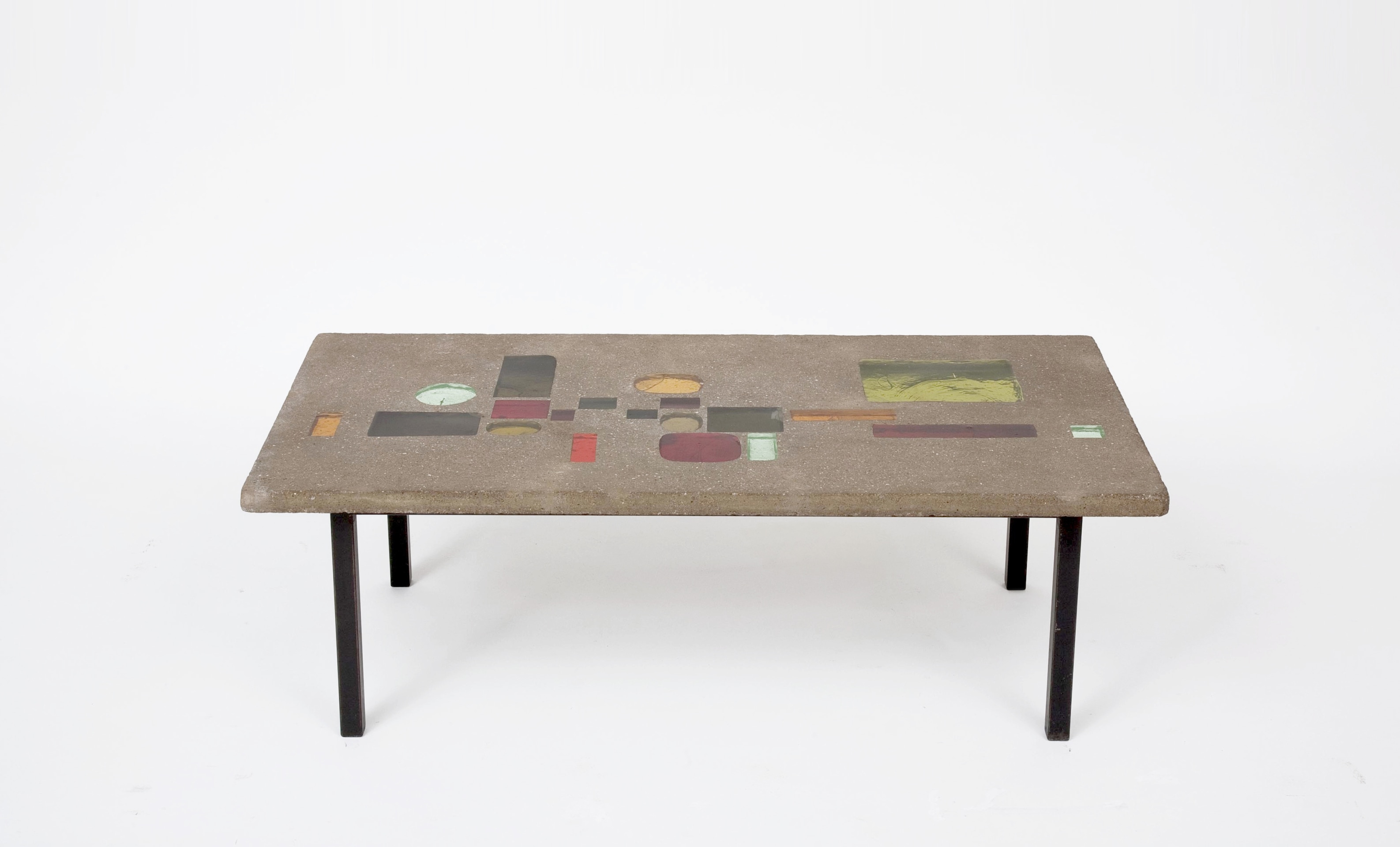 Jacques Avoinet's coffee table higher view