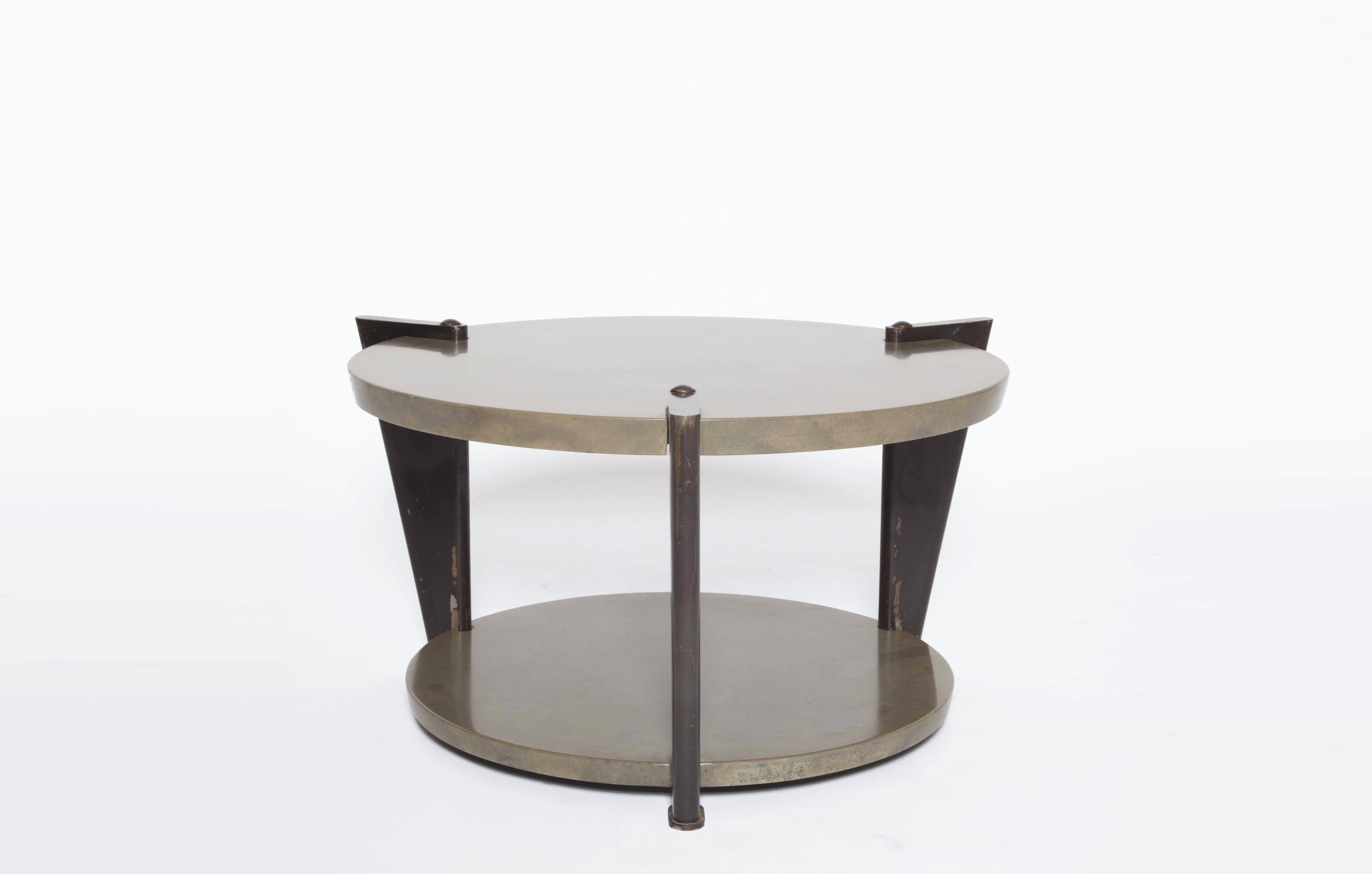 Raymond Subes' and Dominique's coffee table, full straight view from above