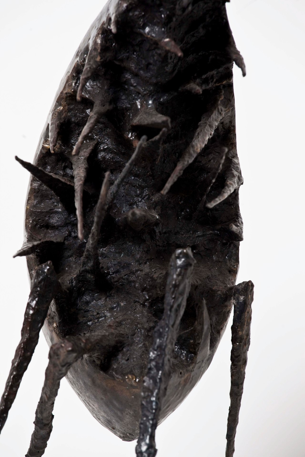 Michel Anasse's &quot;Relation Humaine&quot; Sculpture front detail of spikes