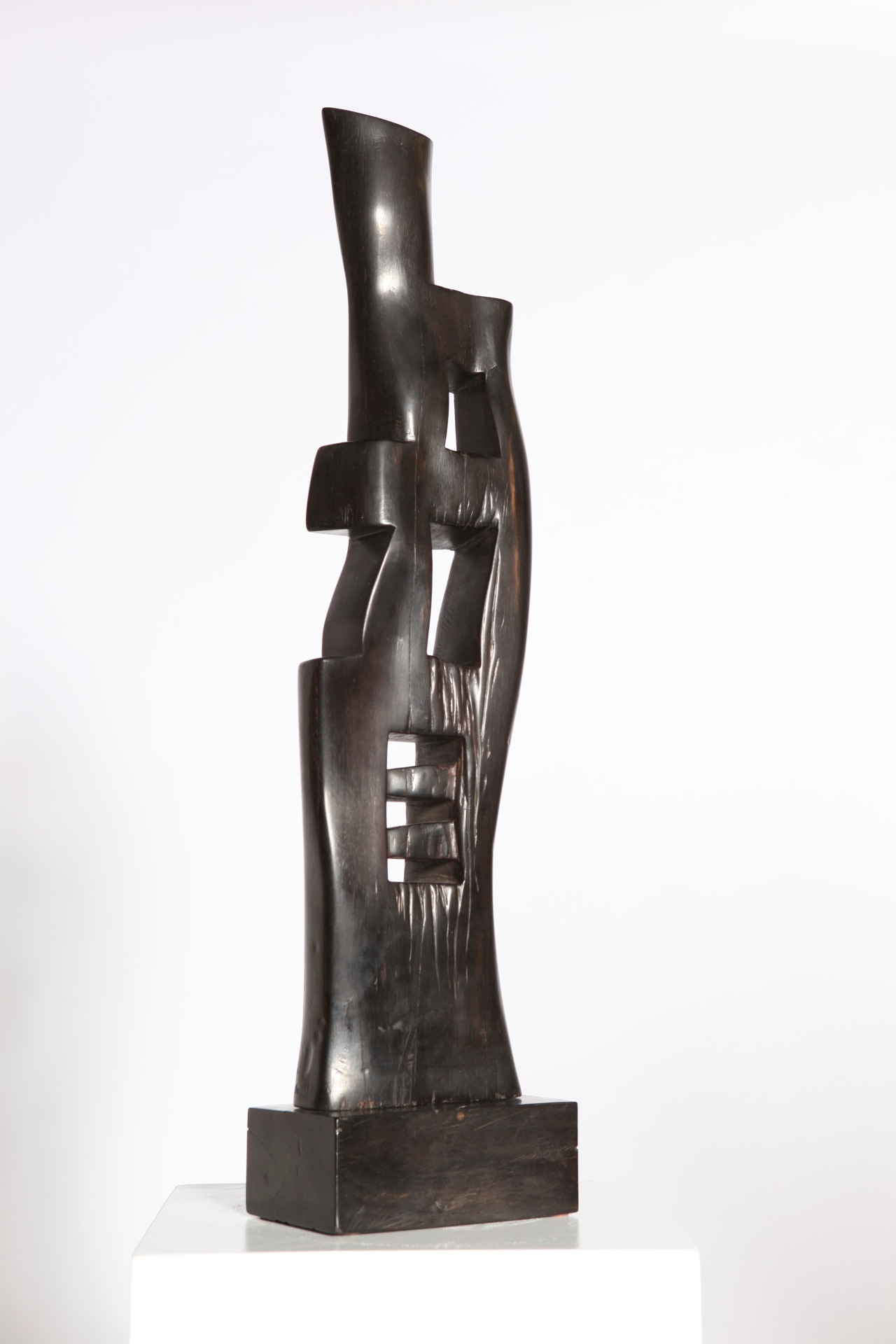 Alexandre Noll's ebony sculpture, front view