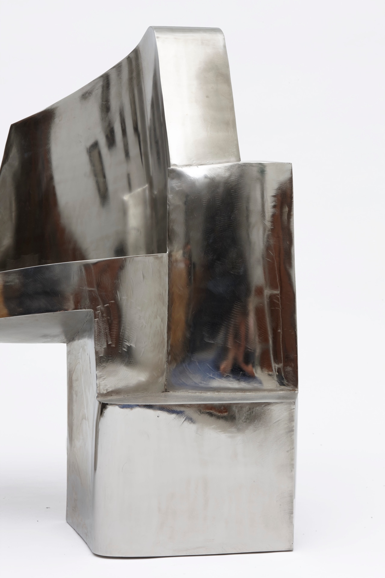 Jim Cole's sculptural bench detailed view of one side