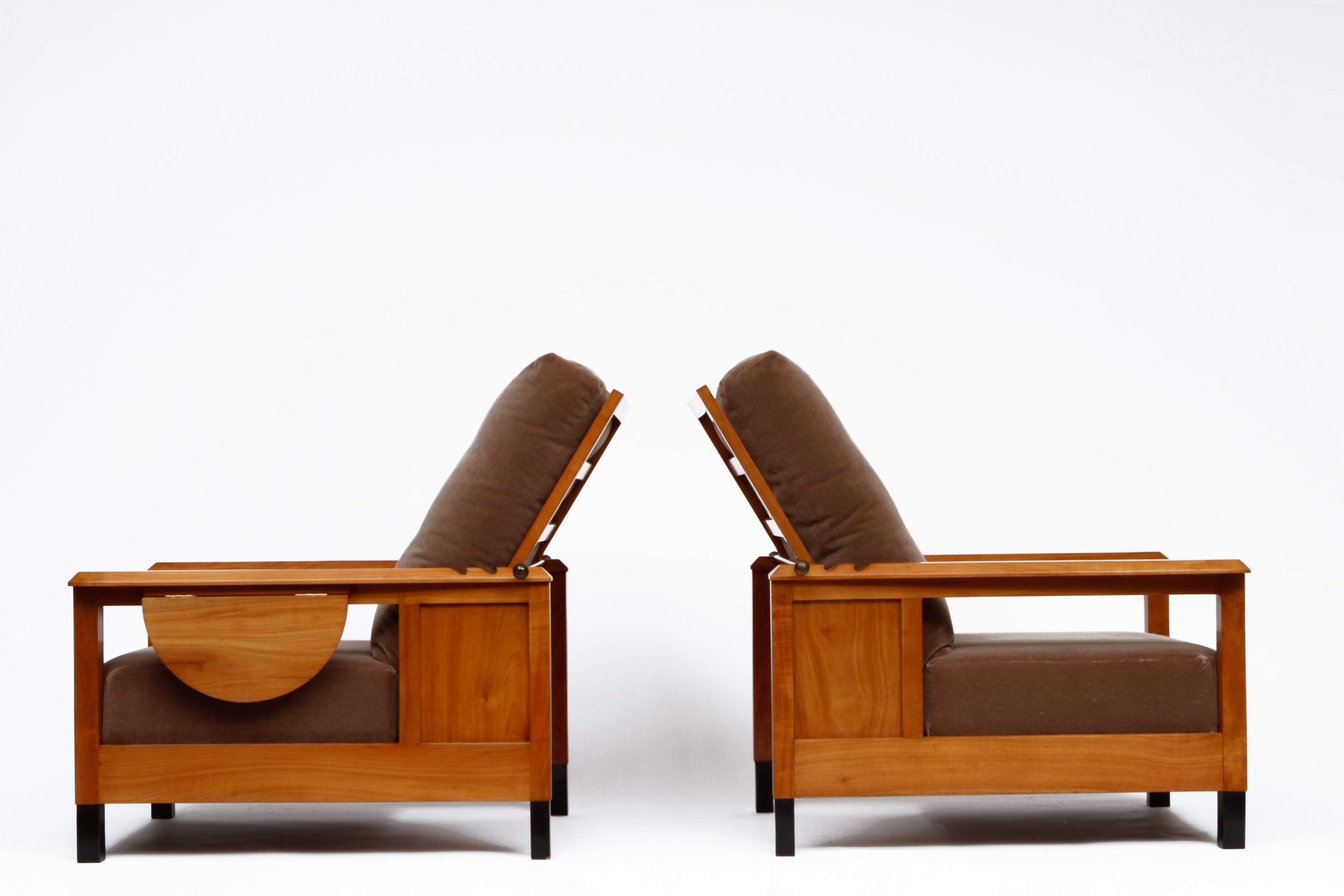 Jean Burkhalter's pair of armchairs side views
