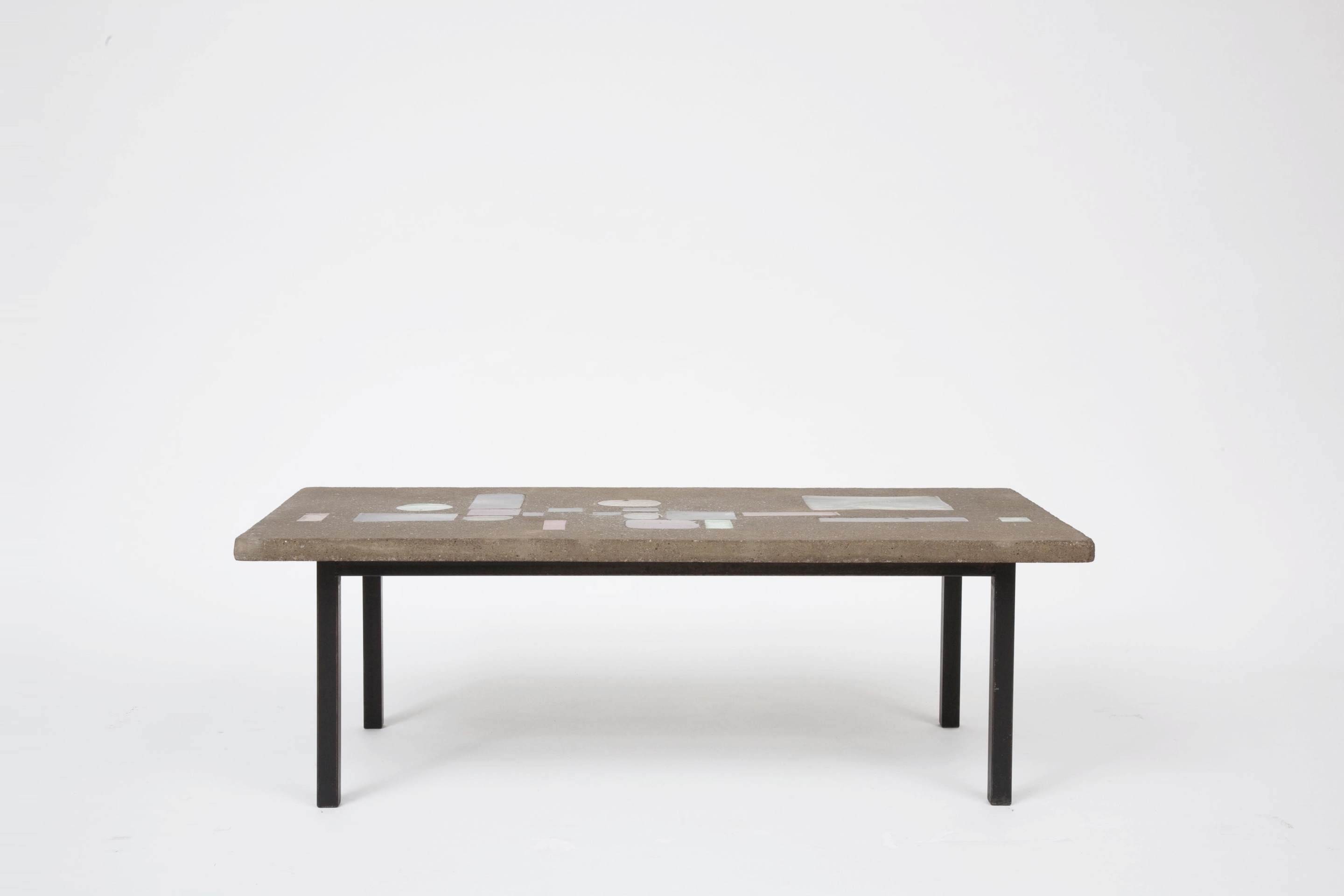 Jacques Avoinet's coffee table straight view