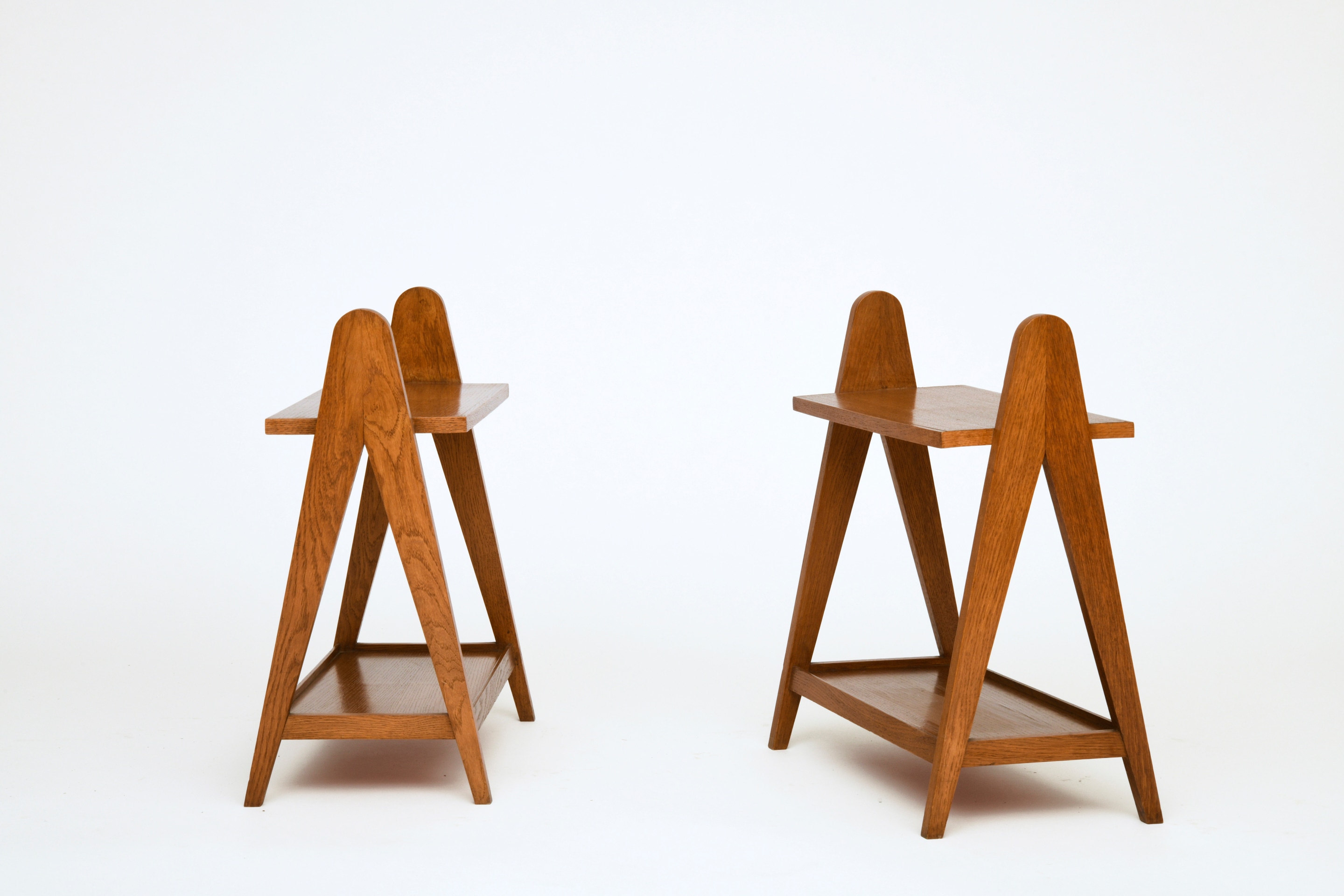 Unknown artist's pair of racks, side views