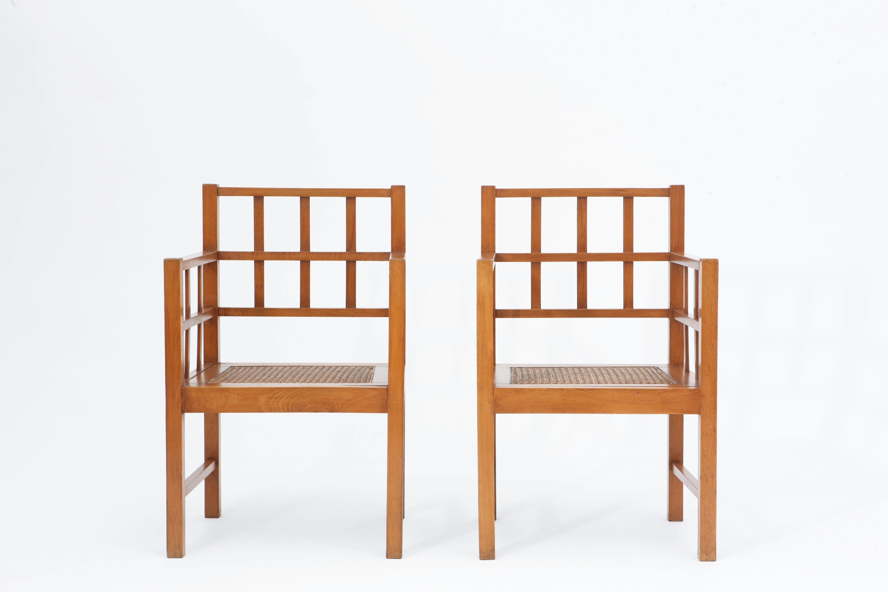 Francis Jourdain's pair of armchairs front view