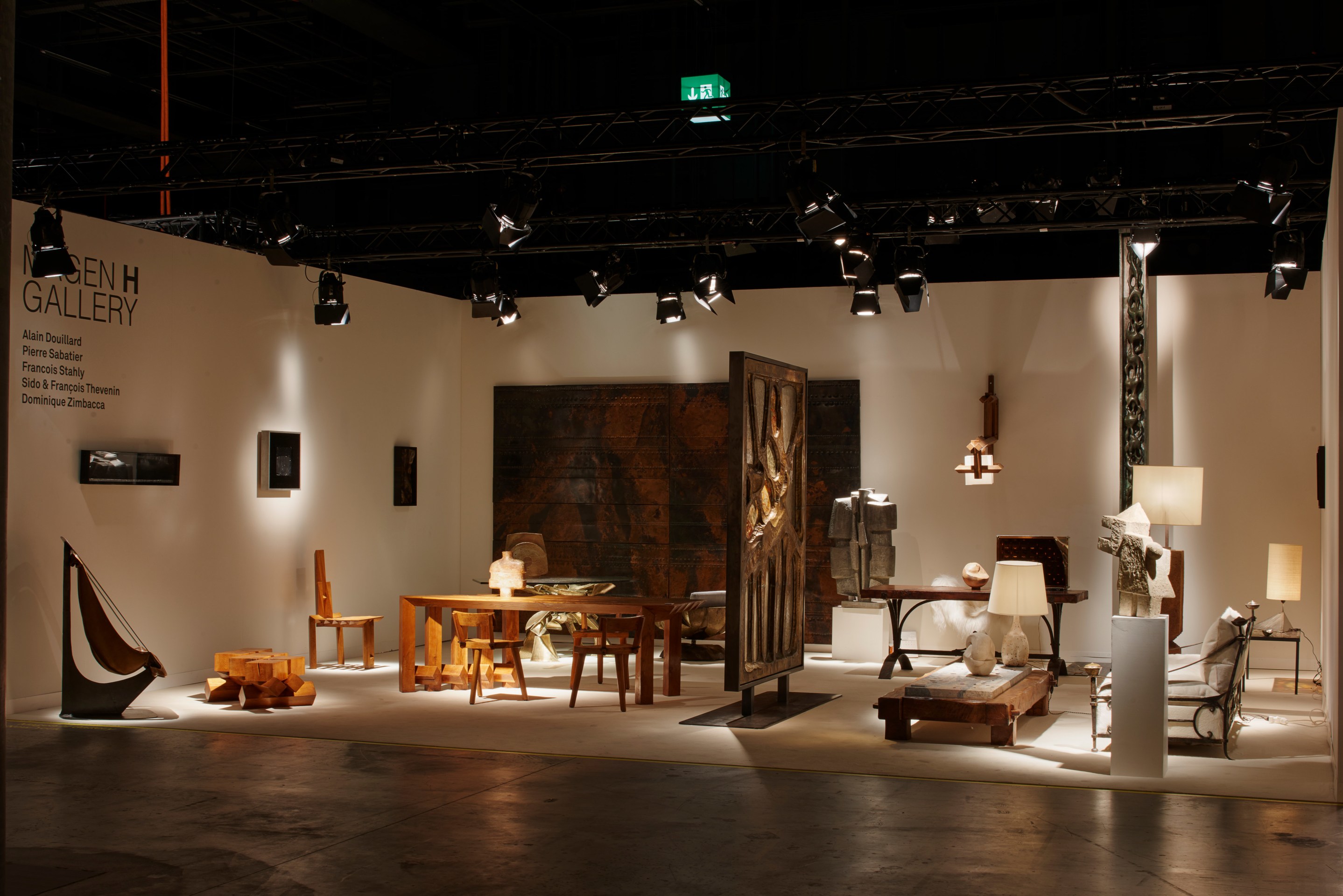 Magen H Gallery's booth at Design Miami/Basel, showing the entire booth