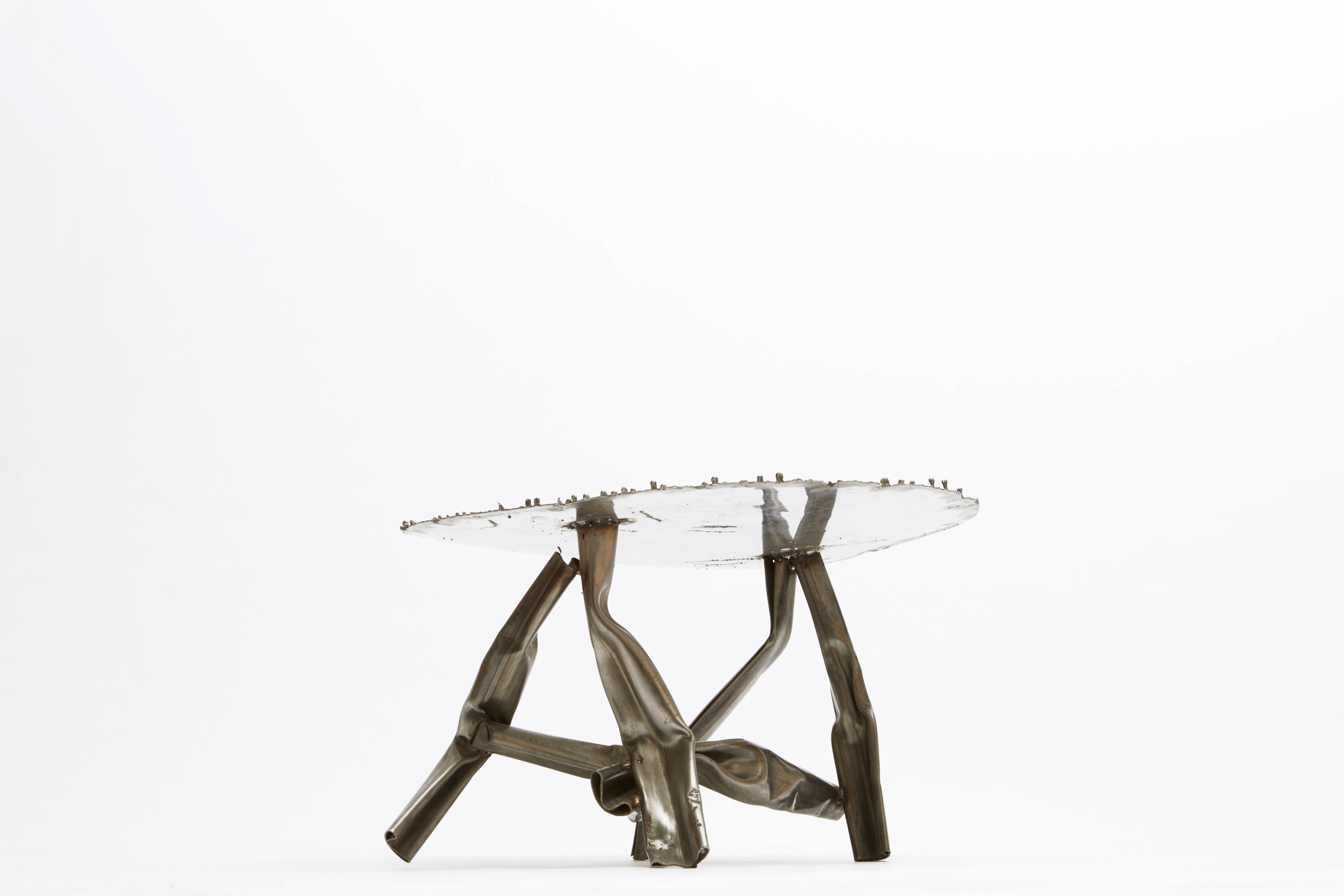 Albert Feraud's coffee table diagonal view from below