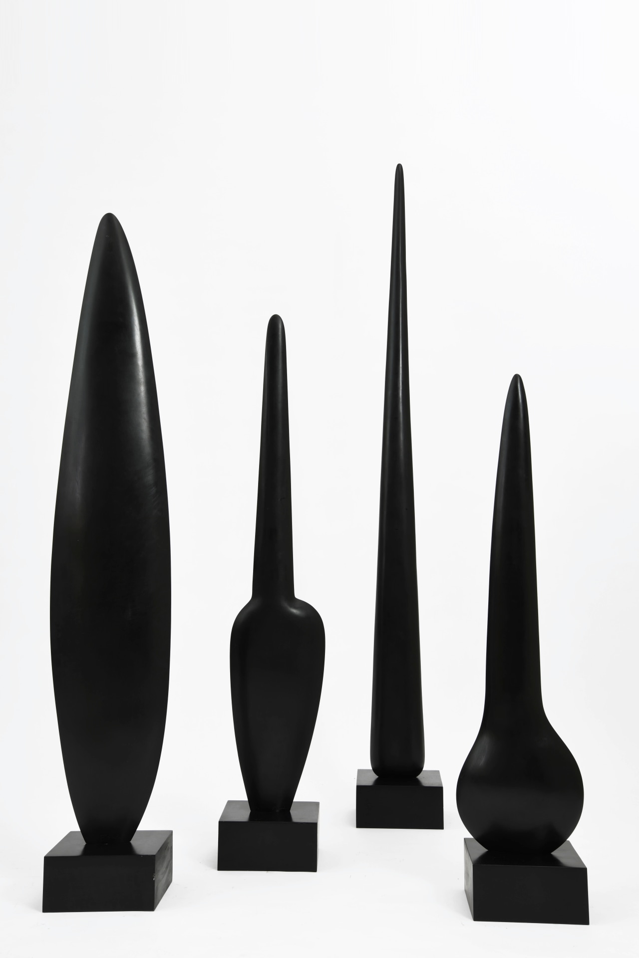 François Stahly's &quot;Les Palmes&quot; sculptures, full view of all 4 elements