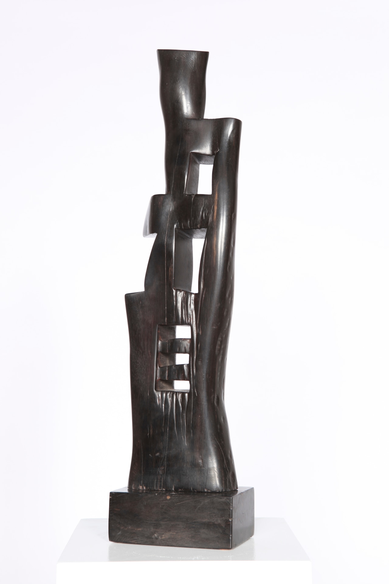 Alexandre Noll's ebony sculpture, front view