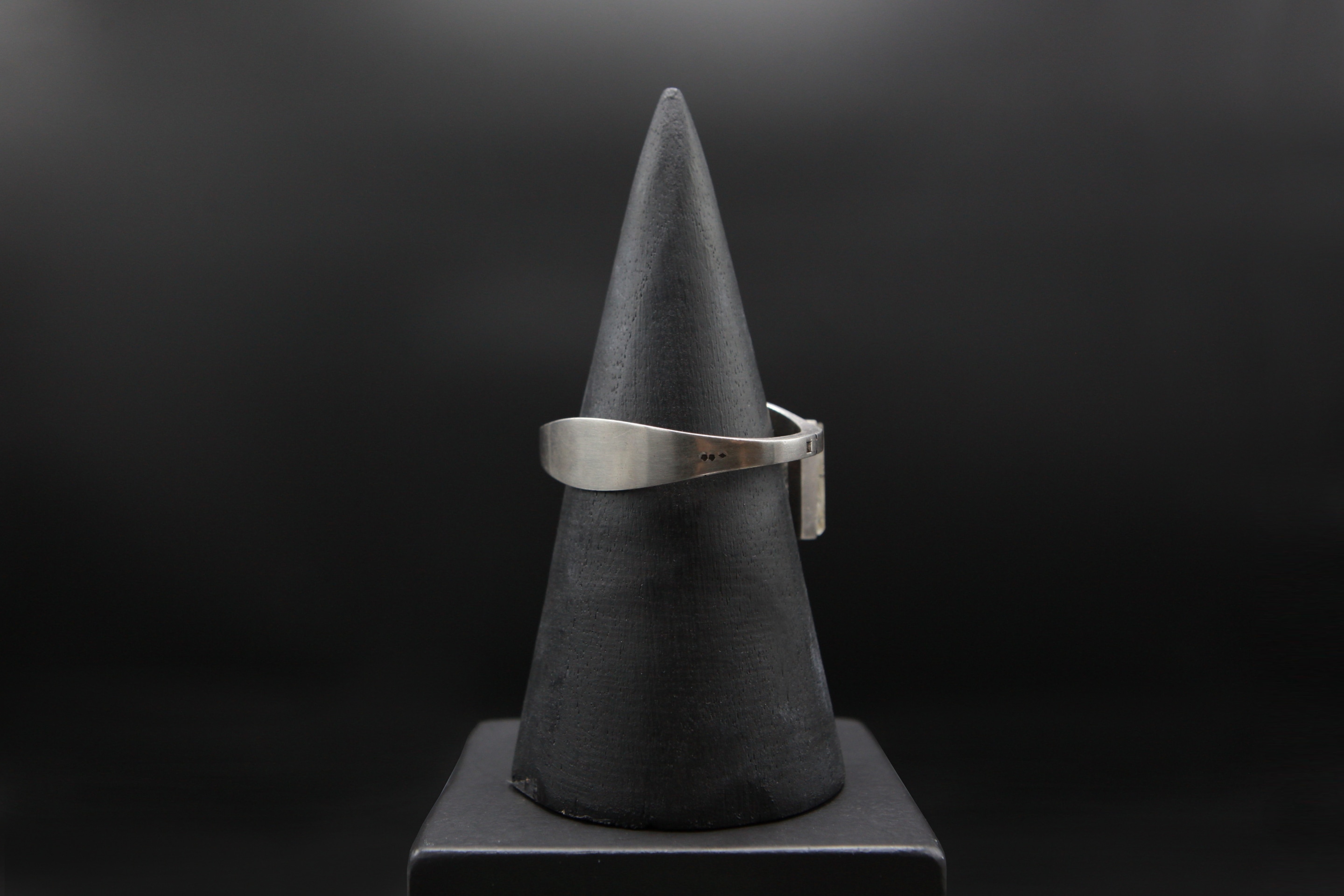 Vivianna Torun B&uuml;low-H&uuml;be's bracelet, full back view showing maker's mark