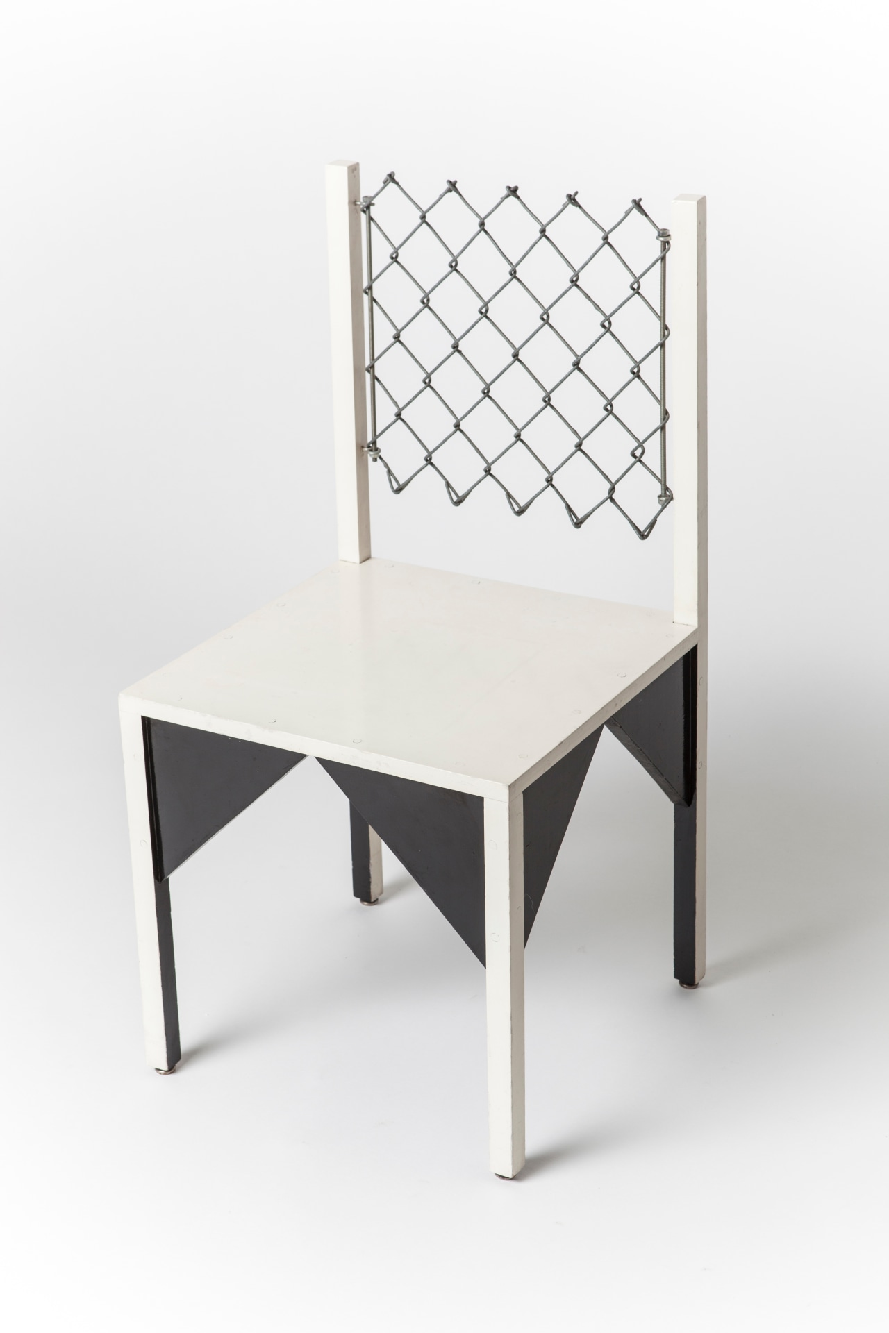 Paul Ludick's &quot;Apartheid&quot; chair, full diagonal view from above