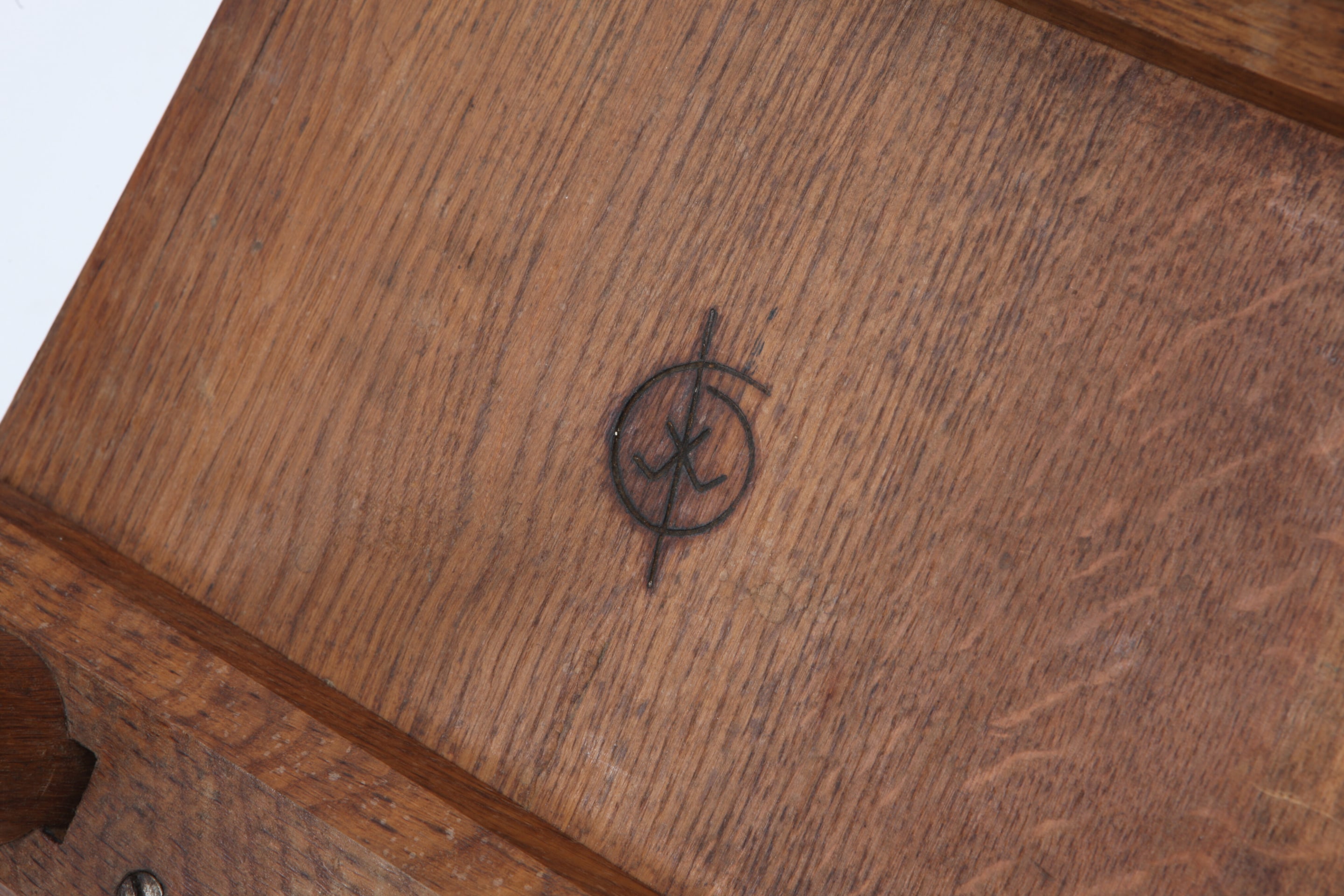 Marolles' set of 4 chairs detailed view of stamp underneath chair