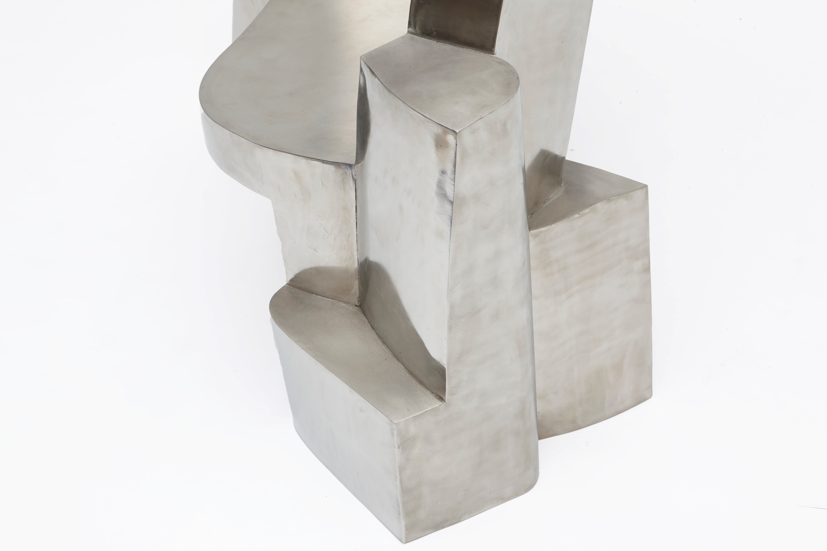 Jim Cole's sculptural bench detail view of foot