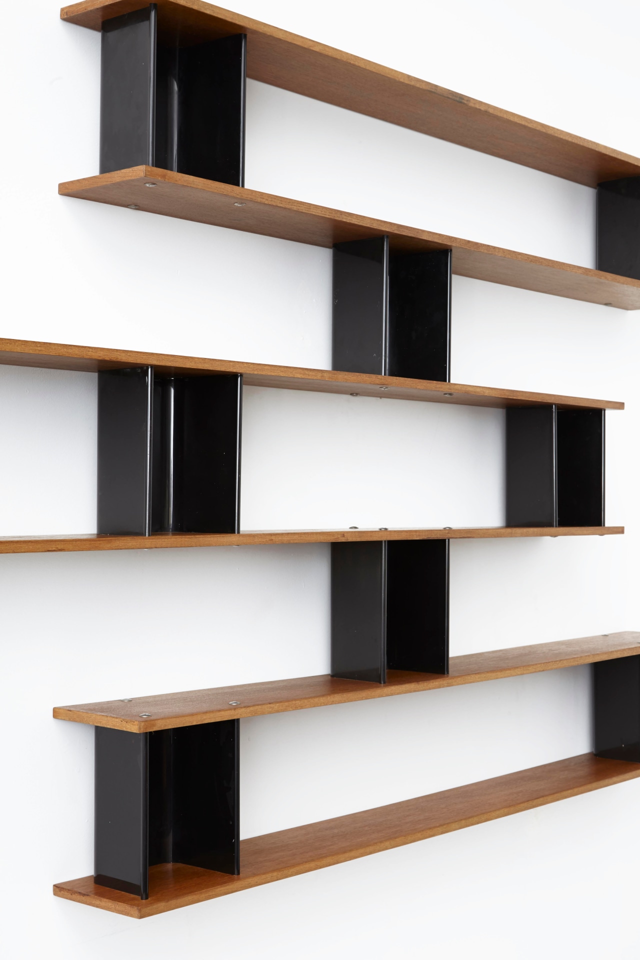 Charlotte Perriand's &quot;Nuage&quot; wall shelving, detailed view