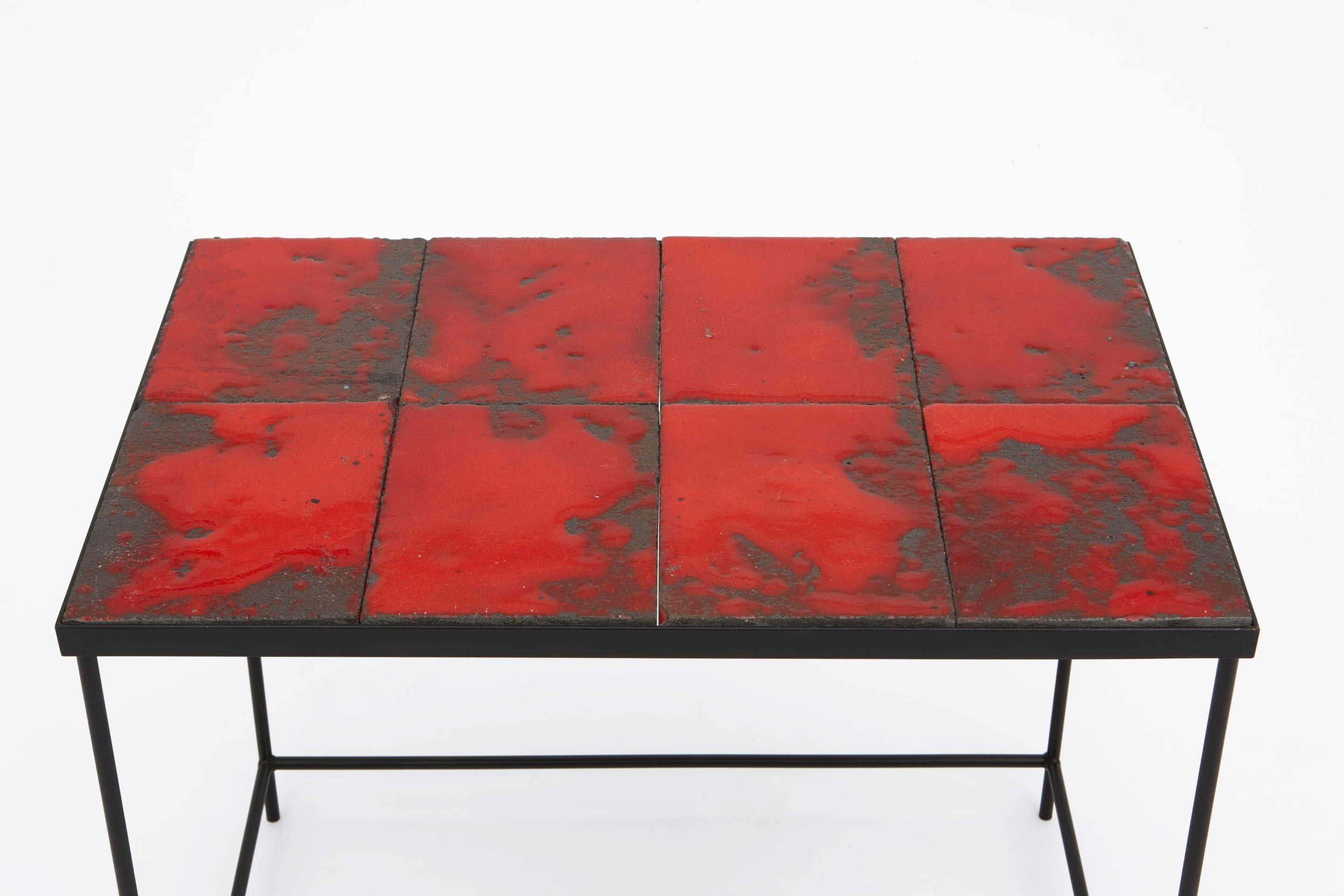 Pierre Sabatier's &quot;Volvic Sang&quot; table, detailed view of table top