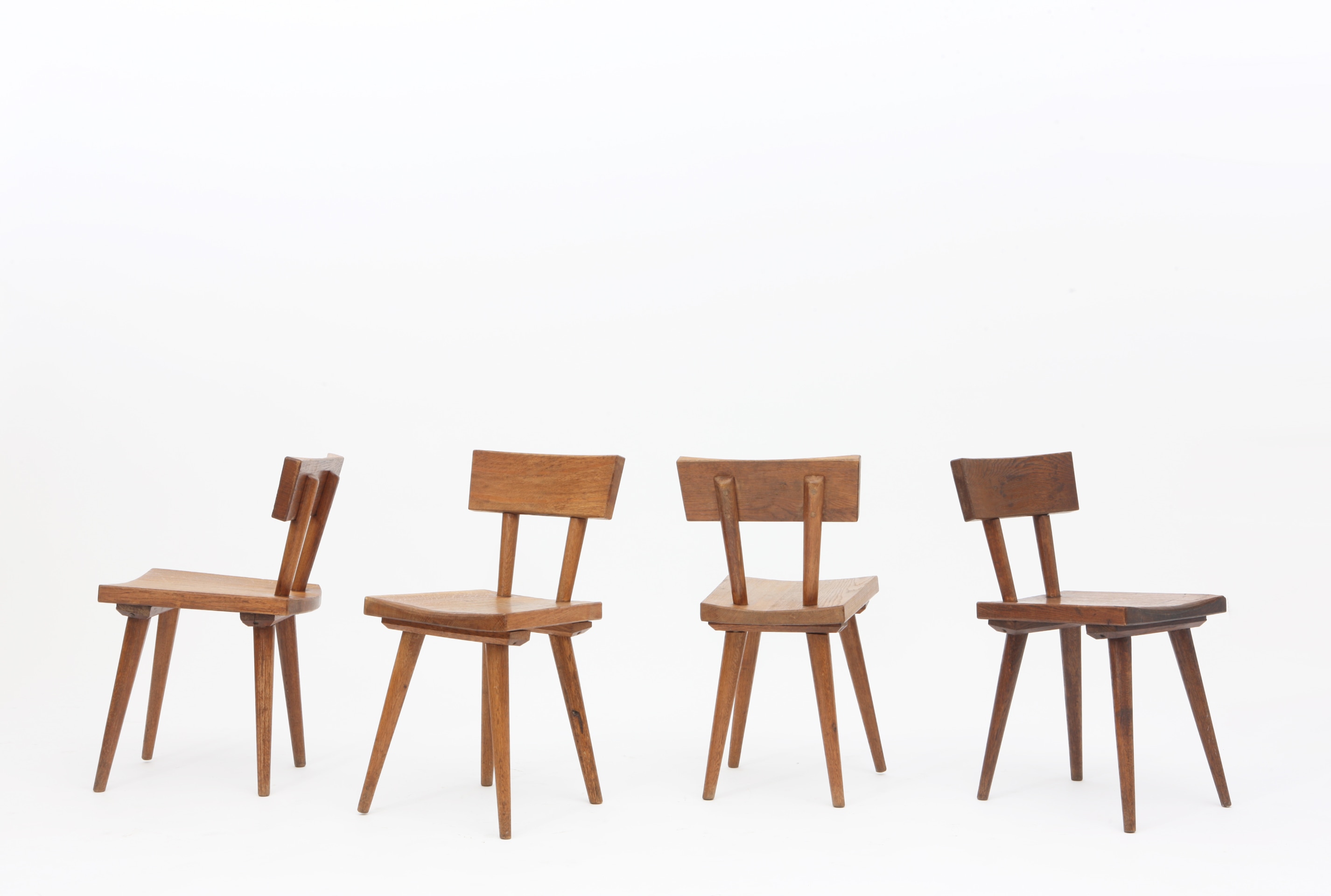 Marolles' set of 4 chairs full view of all chairs