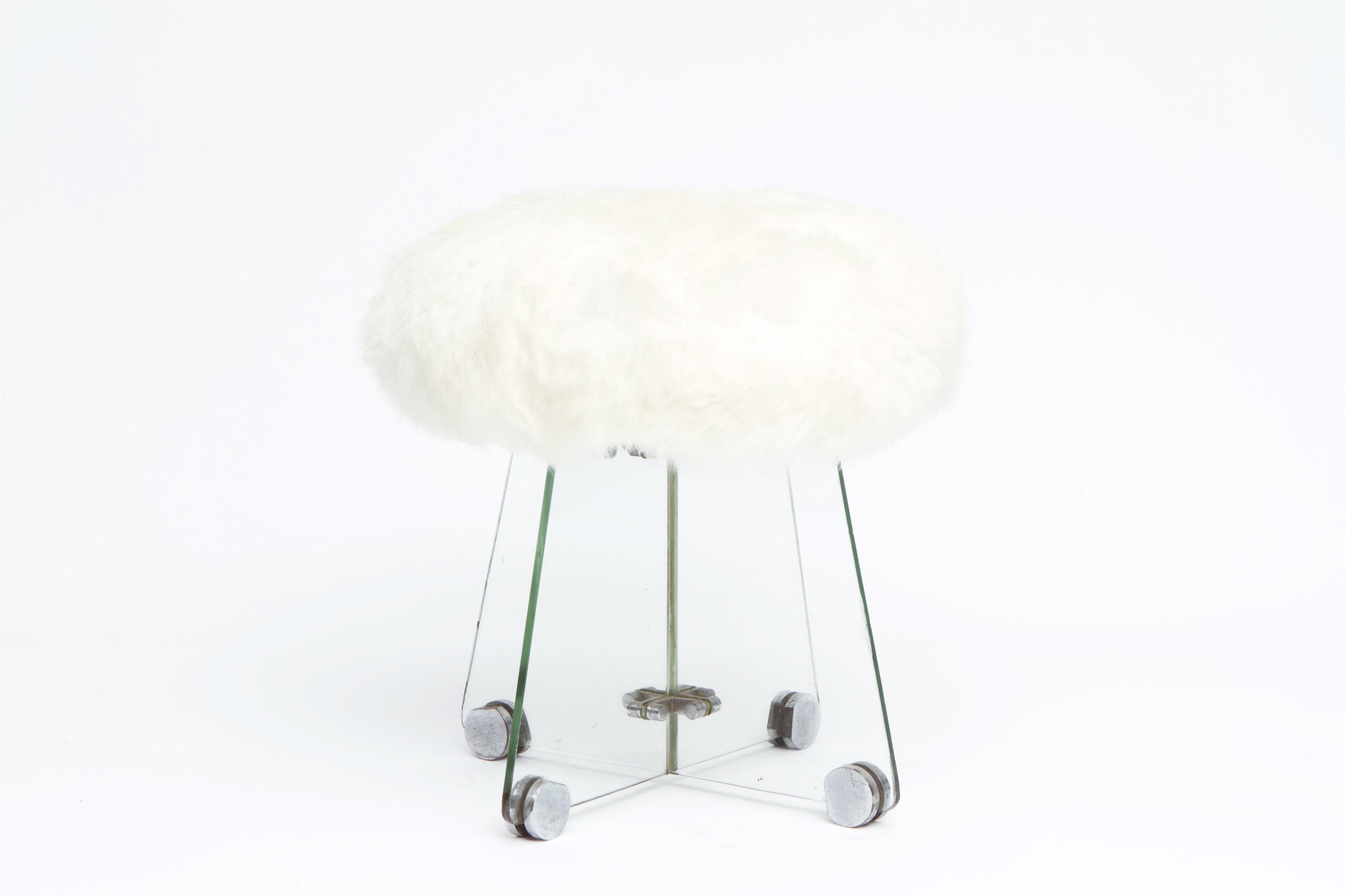 Attributed to Ren&eacute; Coulon, stool straight view