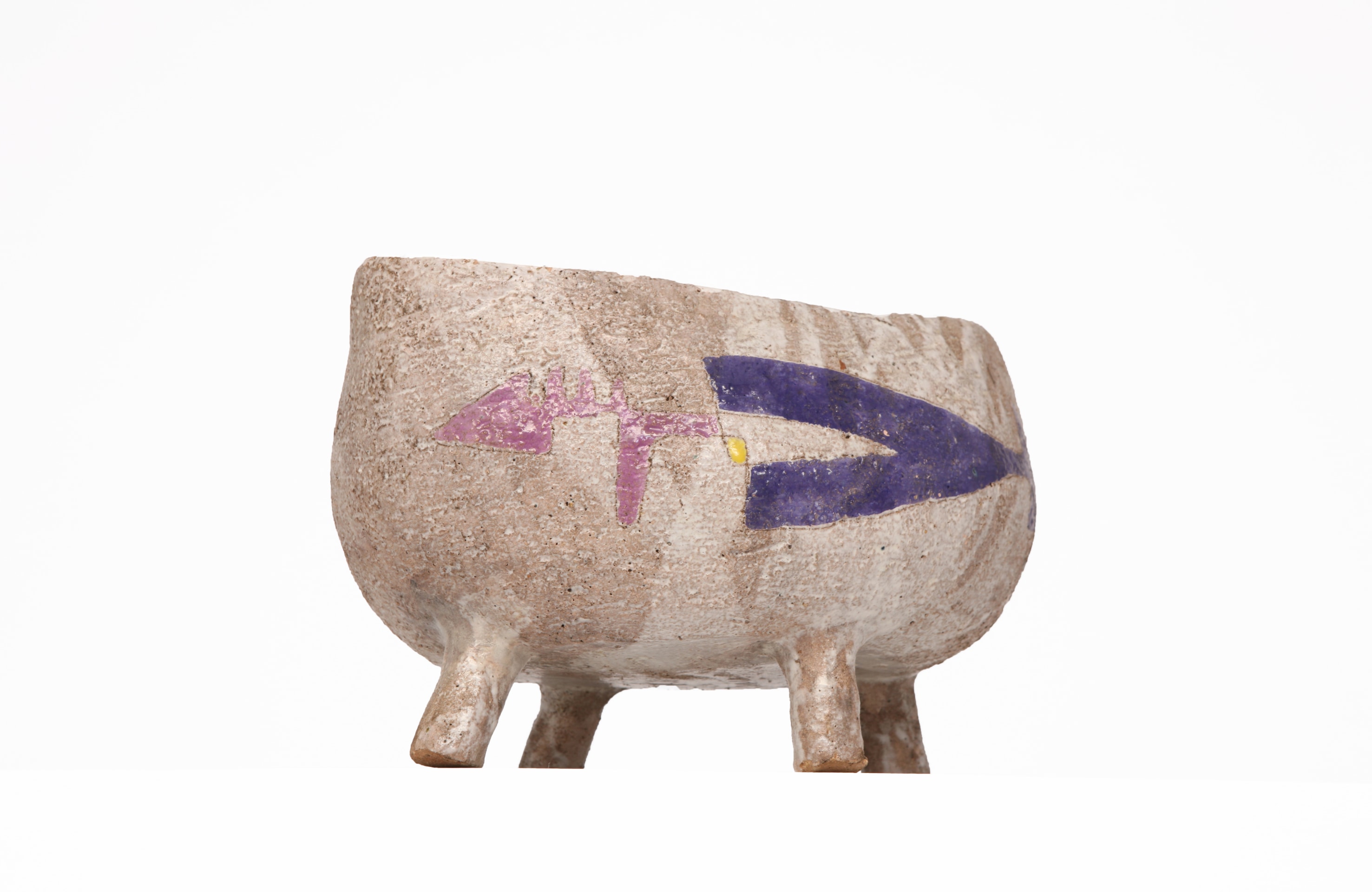 Juliette Derel's large ceramic bowl view of other side