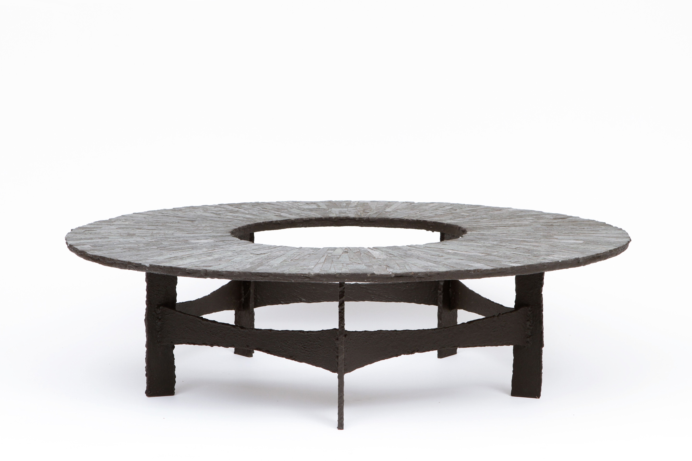 Pia Manu's circular coffee table full view