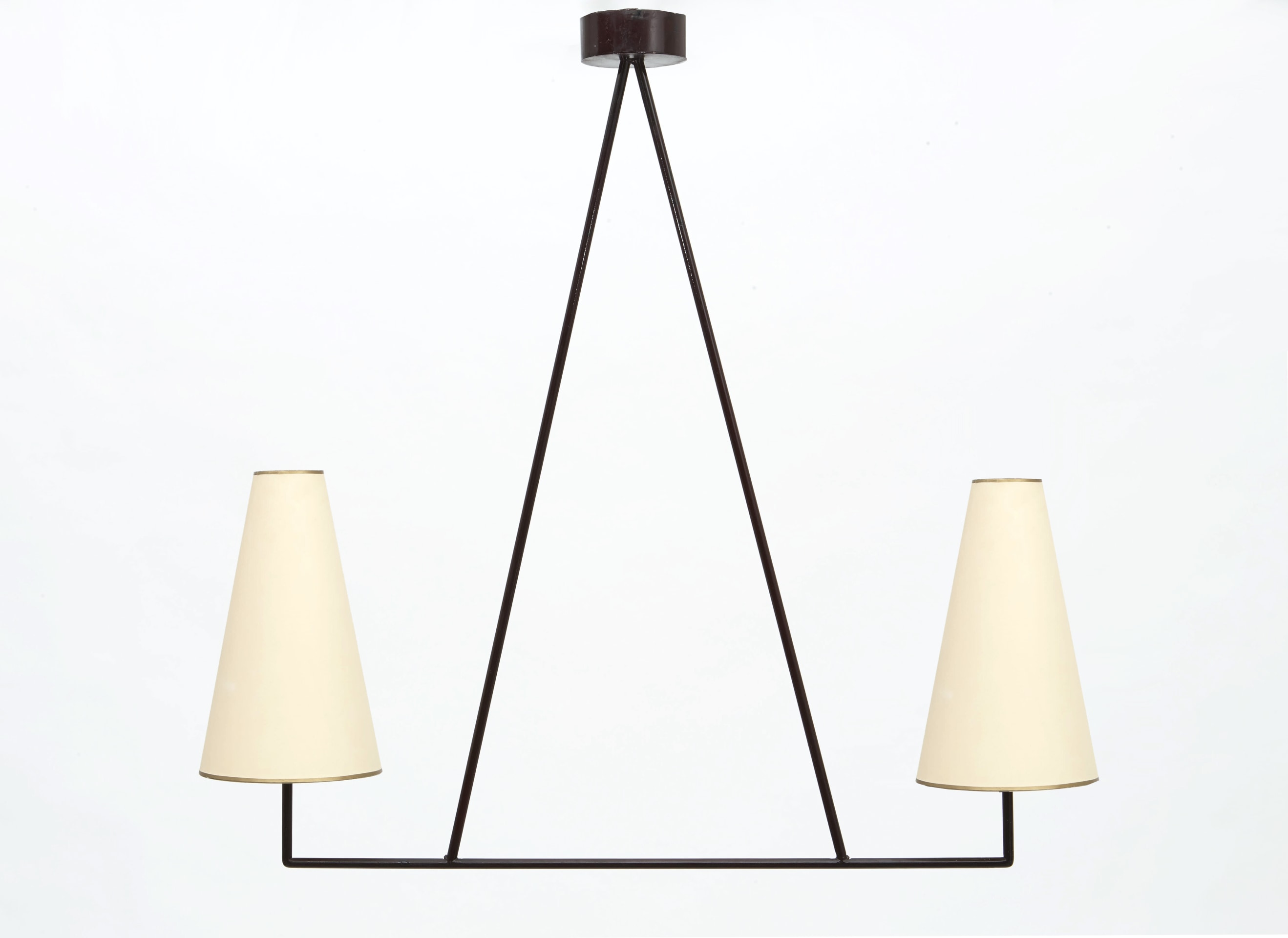 Jean Royère's ceiling lamp full straight view