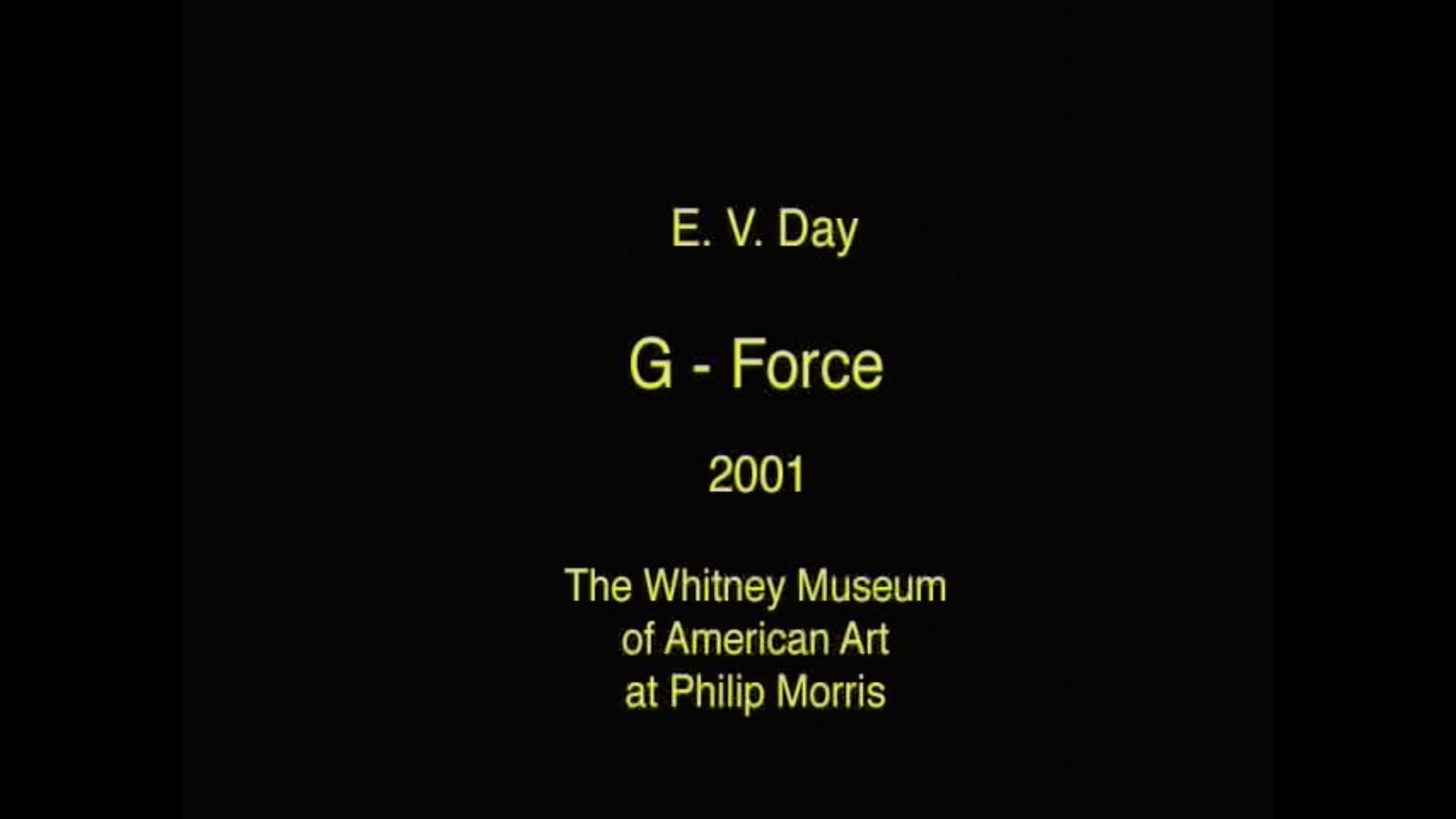 E.V. Day: G-Force