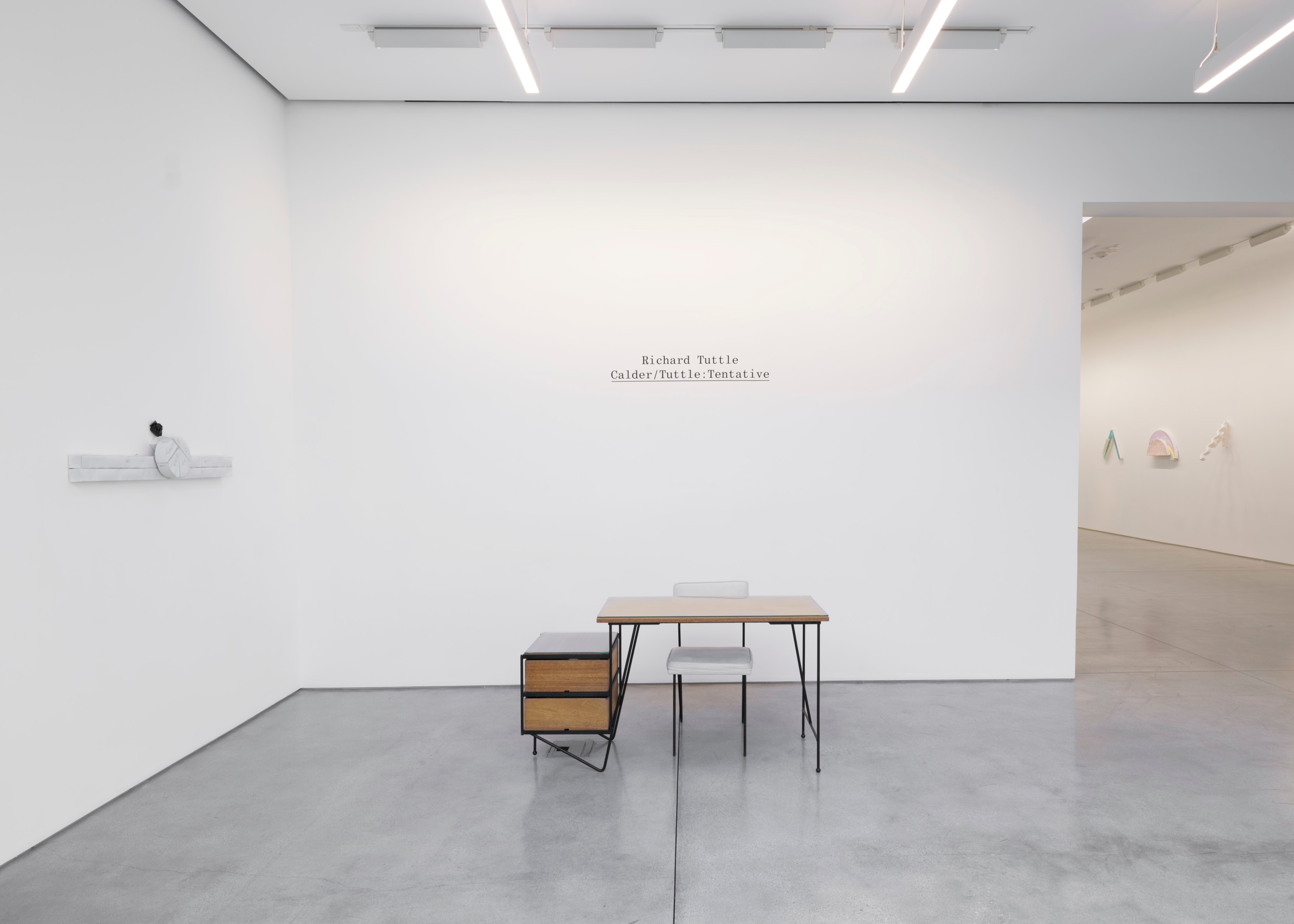 Richard Tuttle Calder/TuttleTentative Exhibitions David