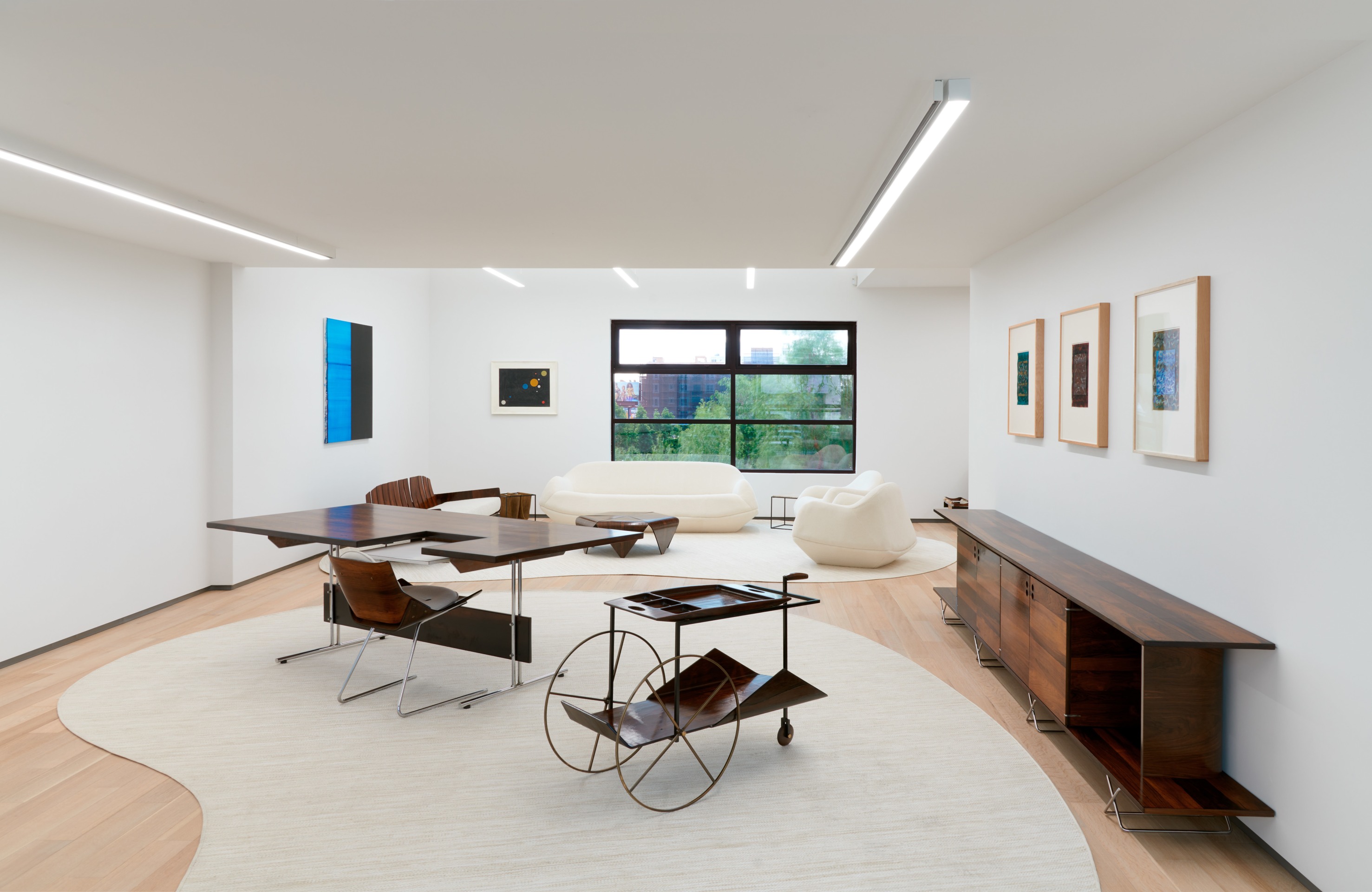 Installation view of Zalszupin 100 in Collaboration with Ulysses de Santi at Sean Kelly, Los Angeles, November 19, 2022 - January 7, 2023, Photo: Brica Wilcox, Courtesy: Sean Kelly and Ulysses de Santi.