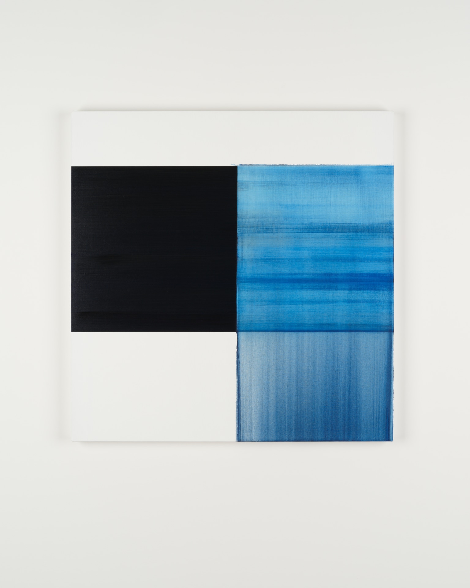 Callum Innes, Exposed Painting Sapphire Blue, 2025