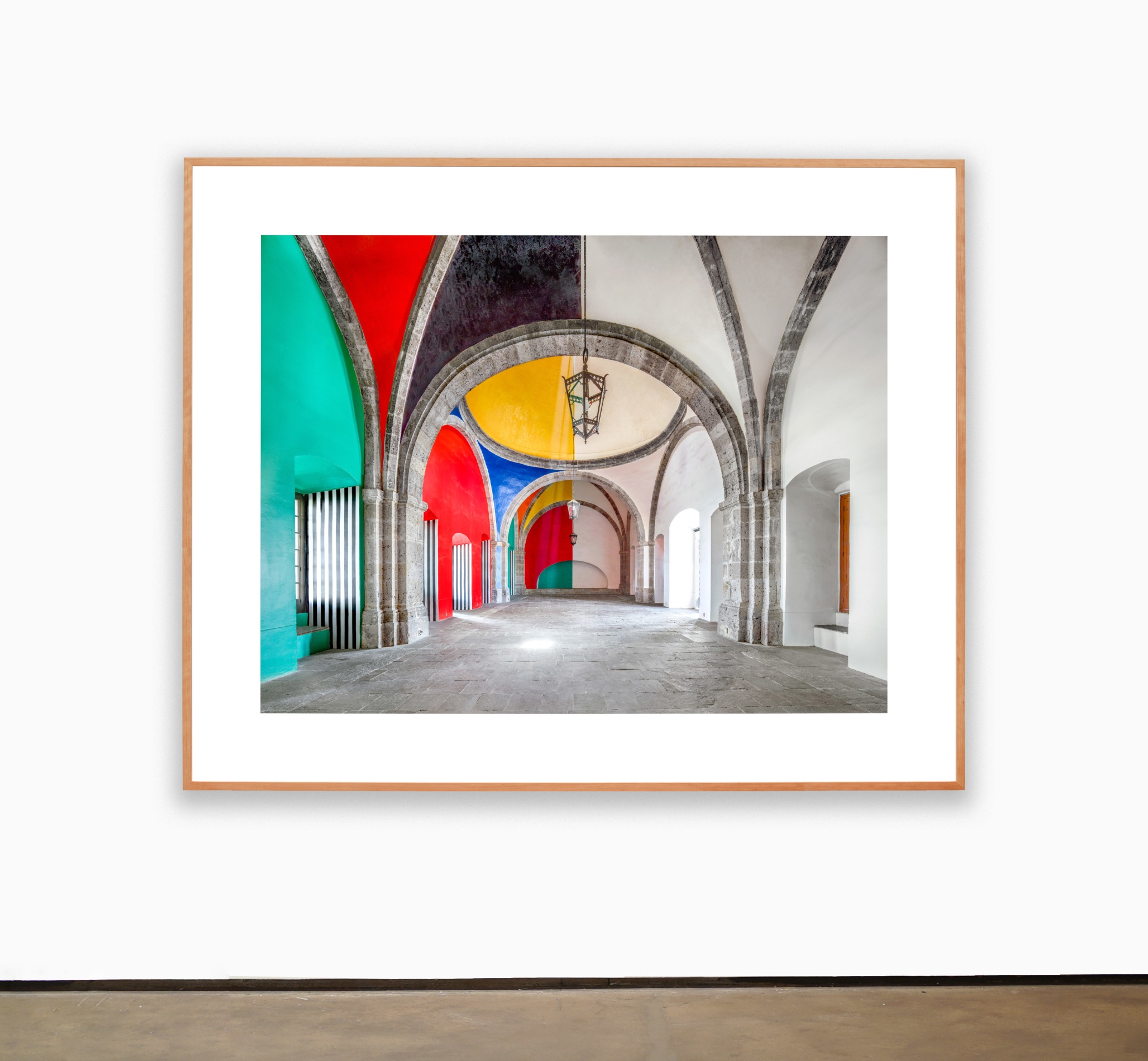 Candida H&ouml;fer Hospicio Caba&ntilde;as Capilla Tols&aacute; from Daniel Buren work in situ