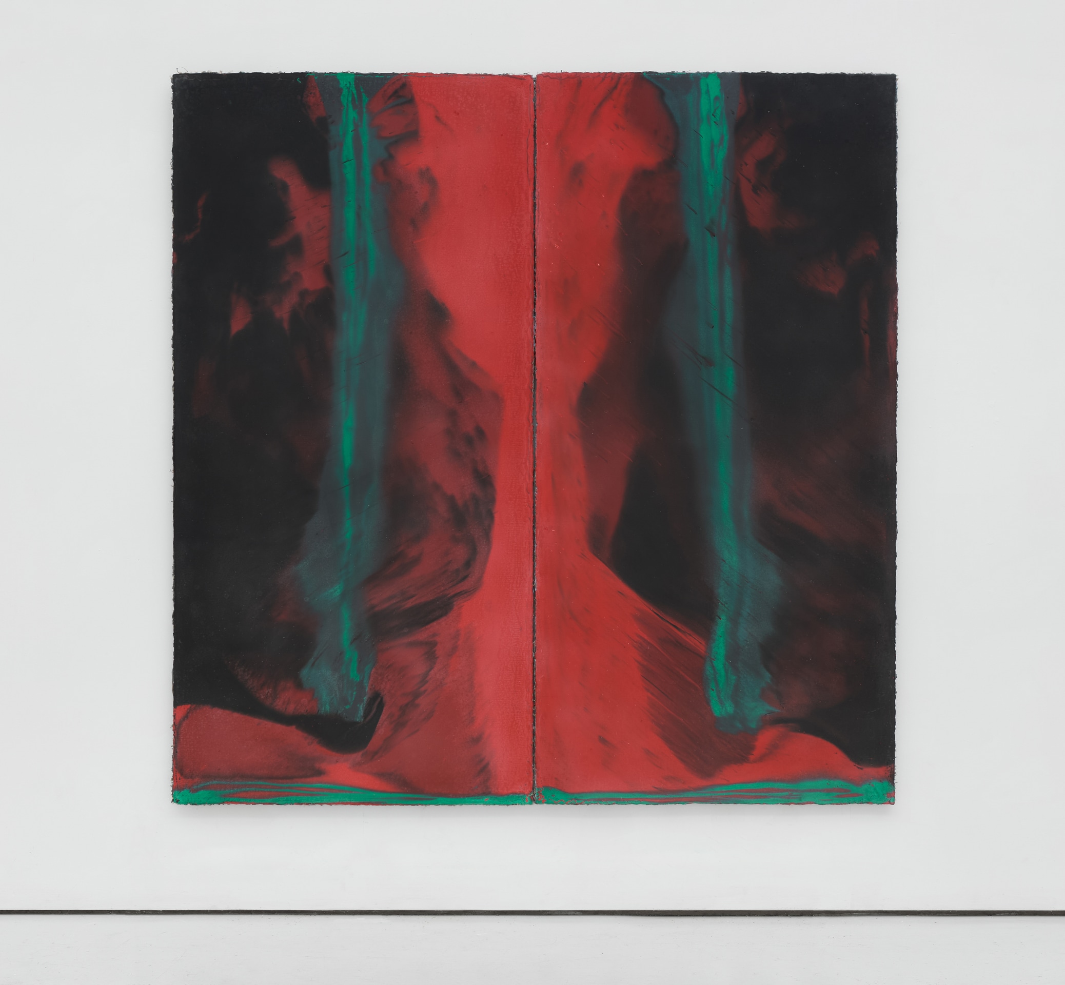 Harminder Judge Untitled (branch aligned with her torso), 2024