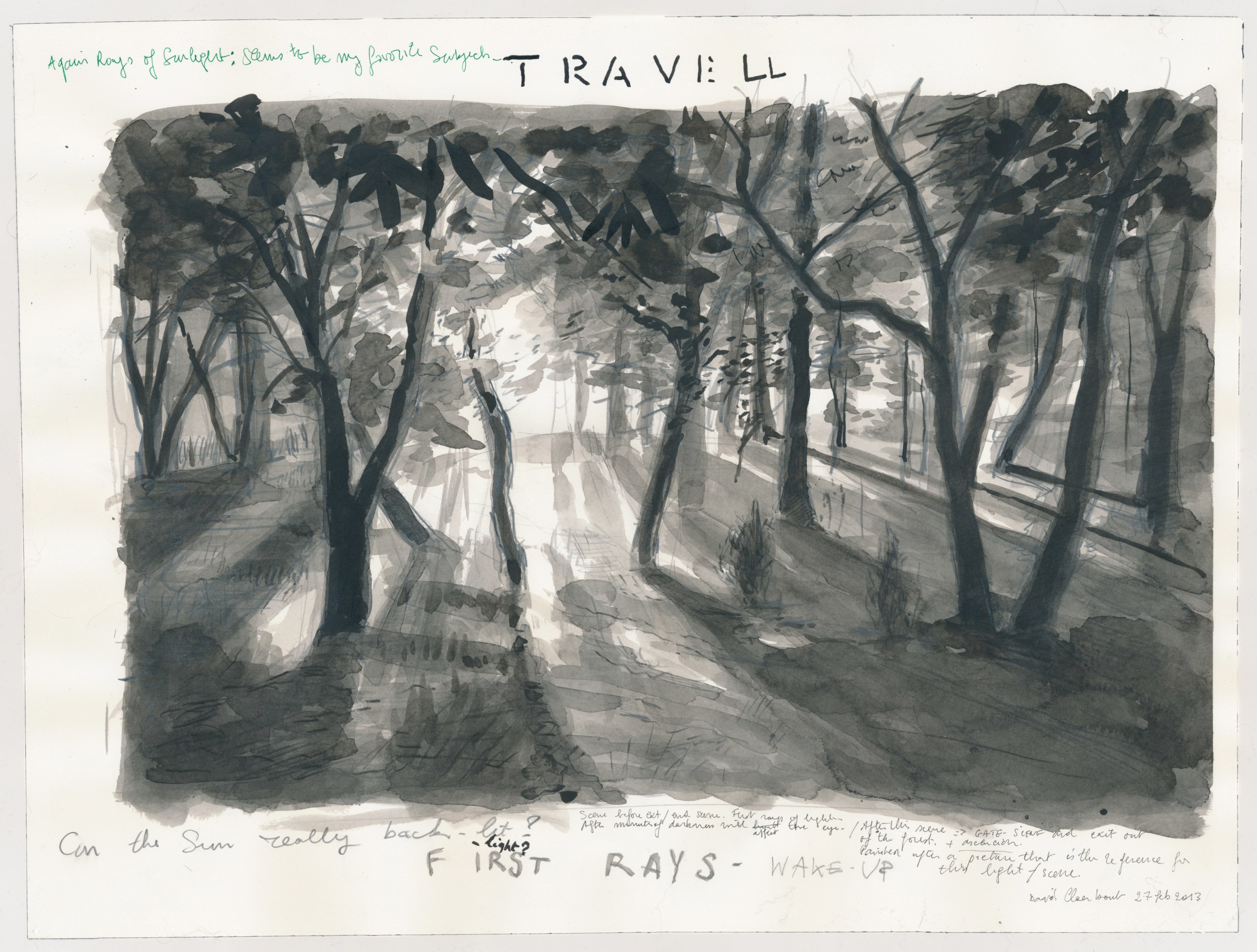 David Claerbout, Travel (Rays of sun), 2013