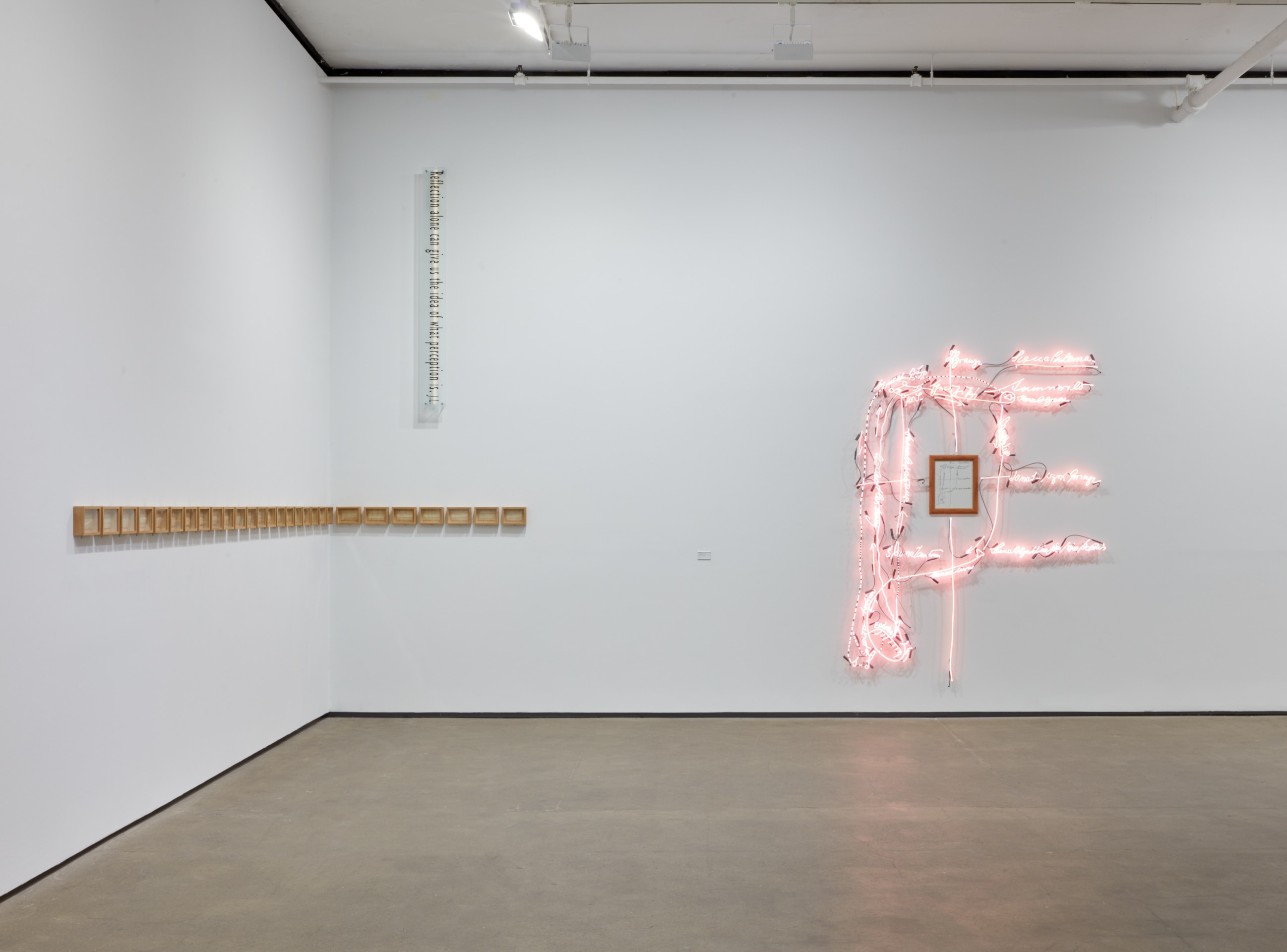 Installation view of&nbsp;Joseph Kosuth: Future Memory at Sean Kelly, New York, March 7 &ndash; April 18, 2025, Photography: Jason Wyche, Courtesy: Sean Kelly, New York/Los Angeles