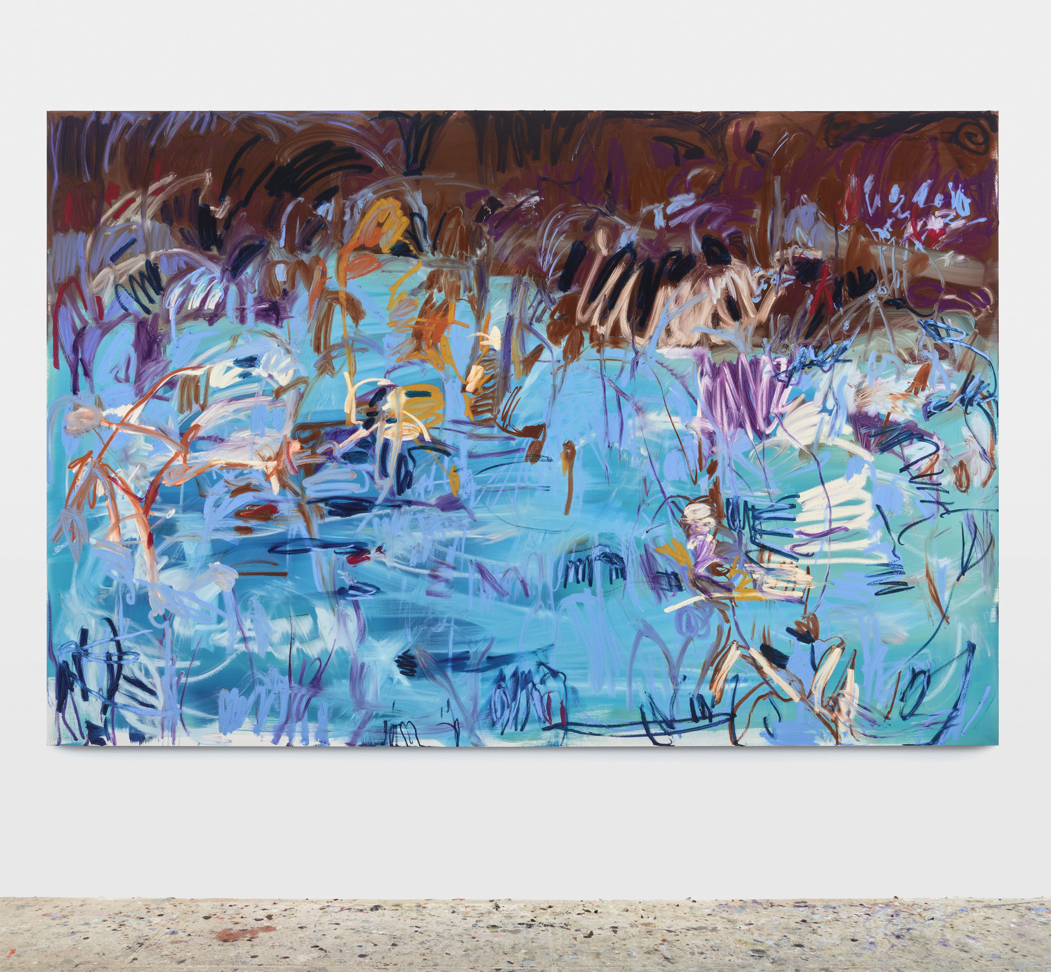 Janaina Tsch&auml;pe, Blue meadow (respirando azul), 2023