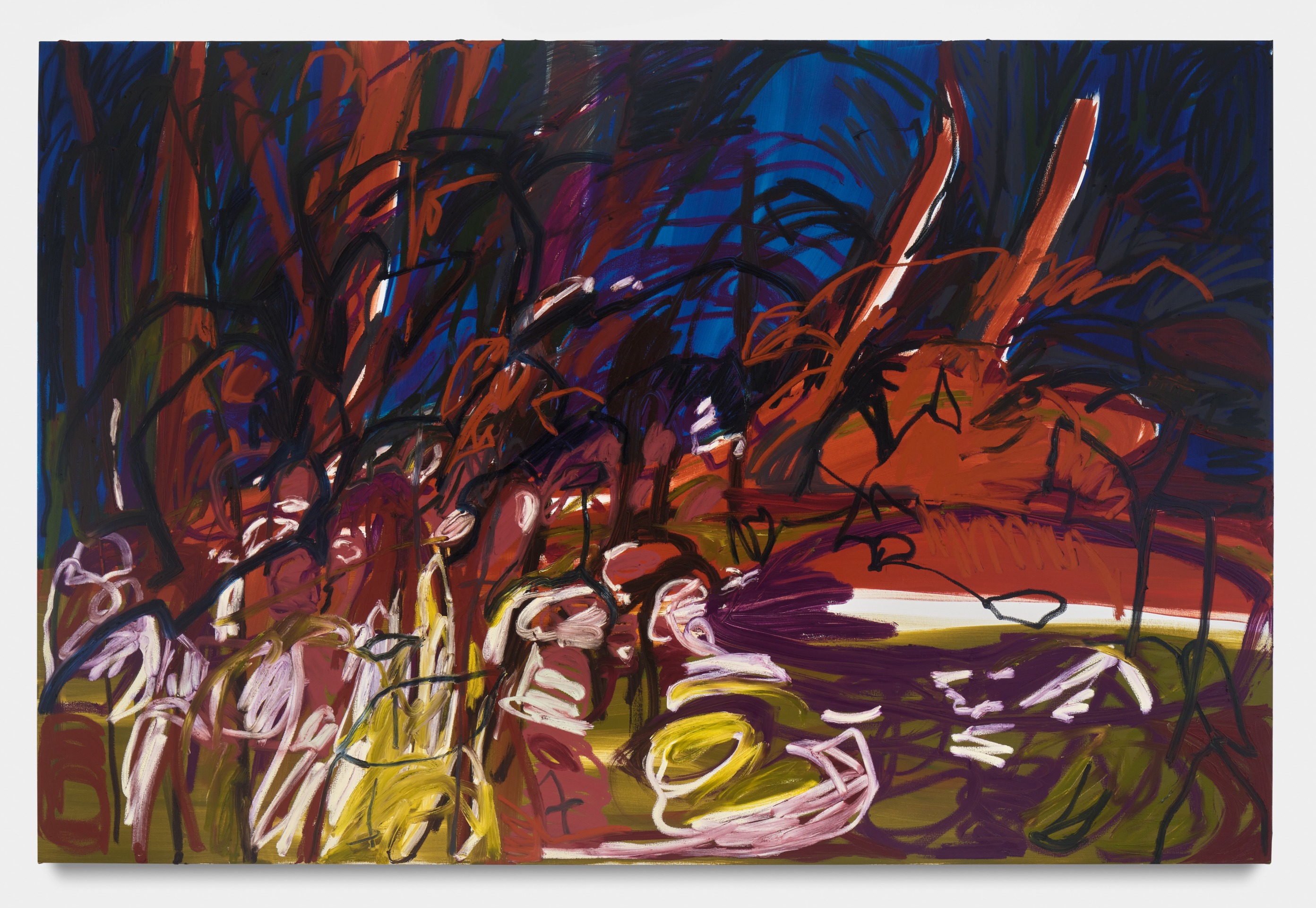 Purgatorio, 2022, oil and oil stick on canvas