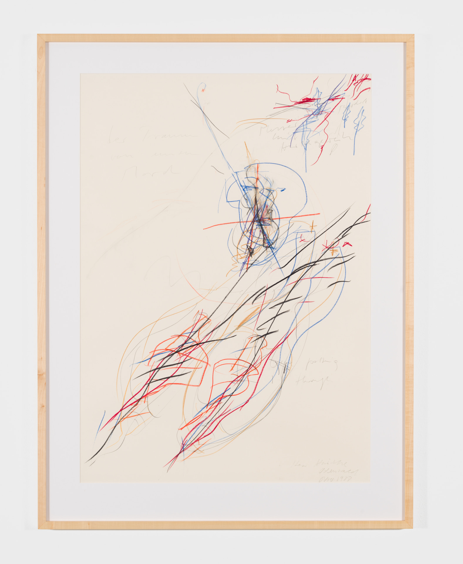 Passing Through, 1988, pencil and colored pencil on paper