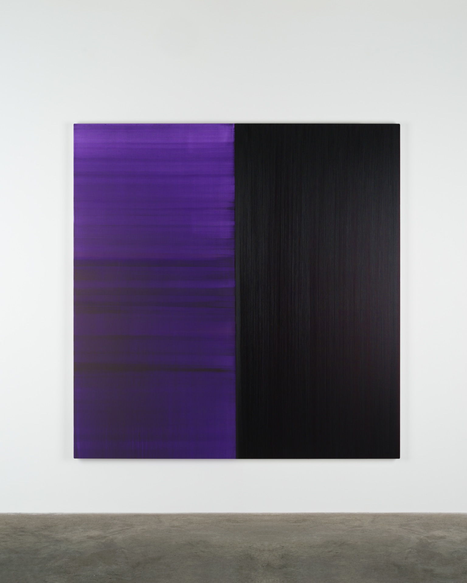 Callum Innes Untitled Lamp Black / Deep Purple Dioxazine, 2023