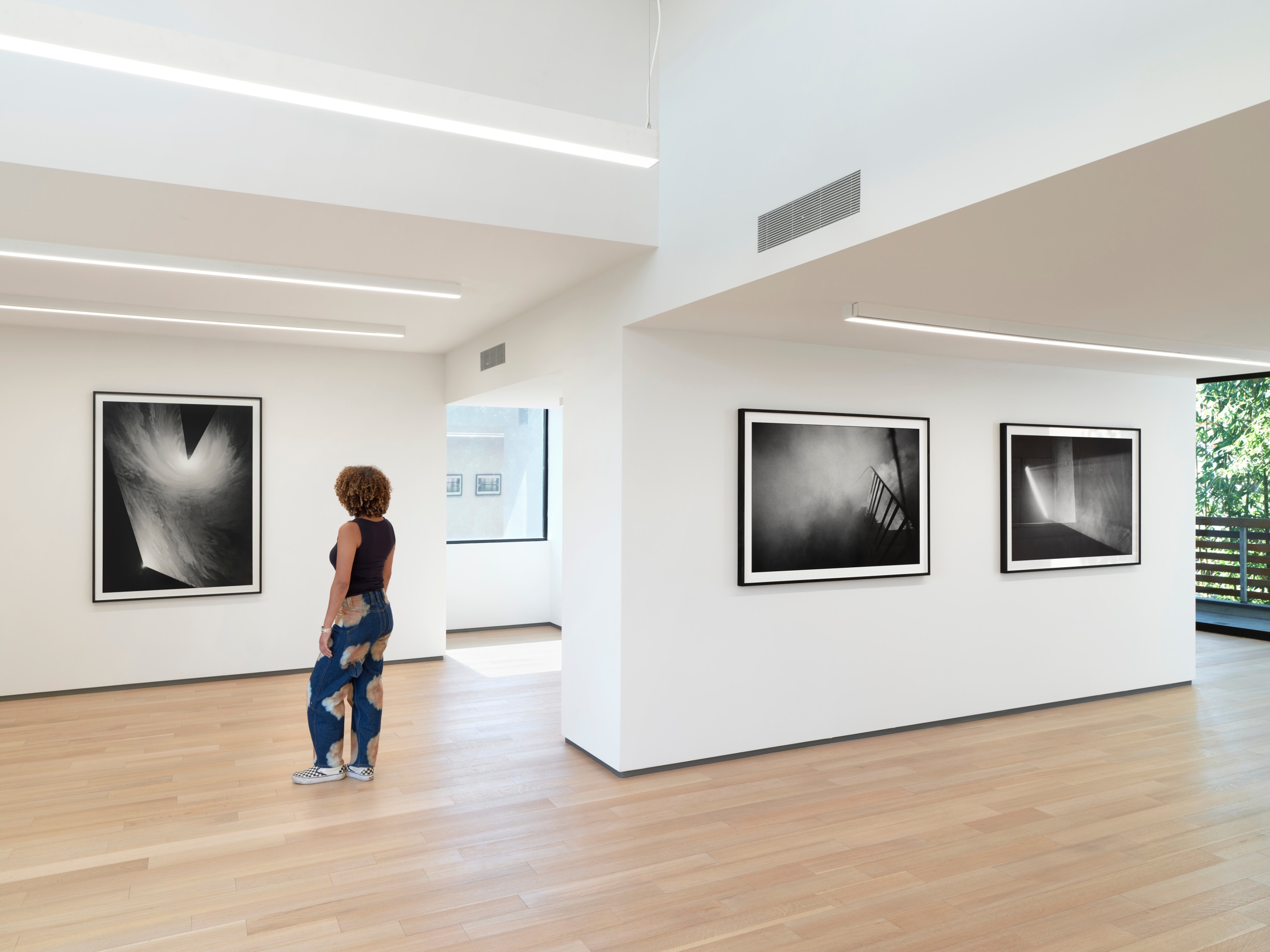 Installation view of Anthony McCall: New Solid Light Works and Early Drawings at Sean Kelly, Los Angeles, July 13&ndash;August 25, 2023, Photo: Brica Wilcox, Courtesy: Sean Kelly