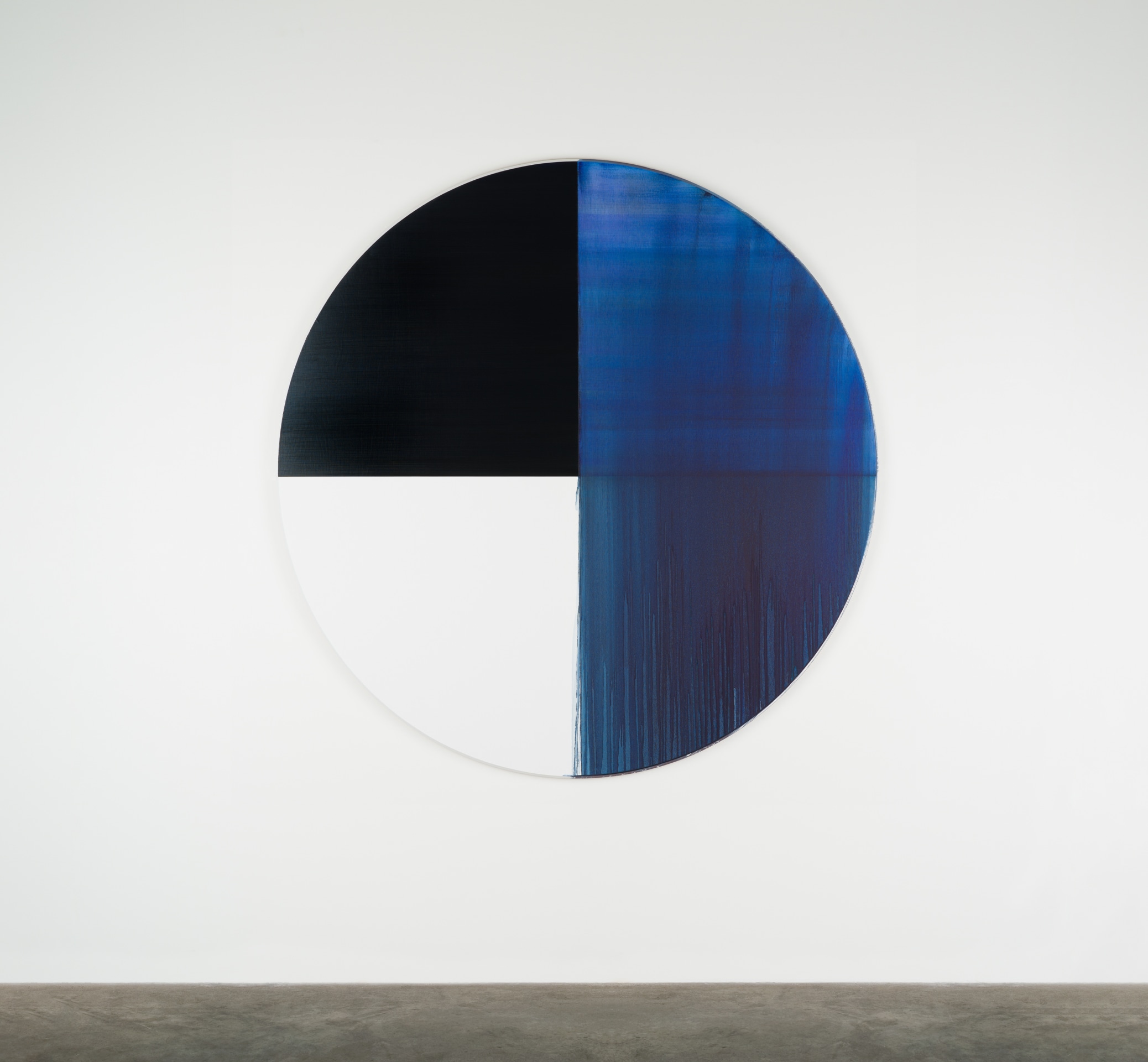 Callum Innes, Exposed Painting Sapphire Blue, 2022