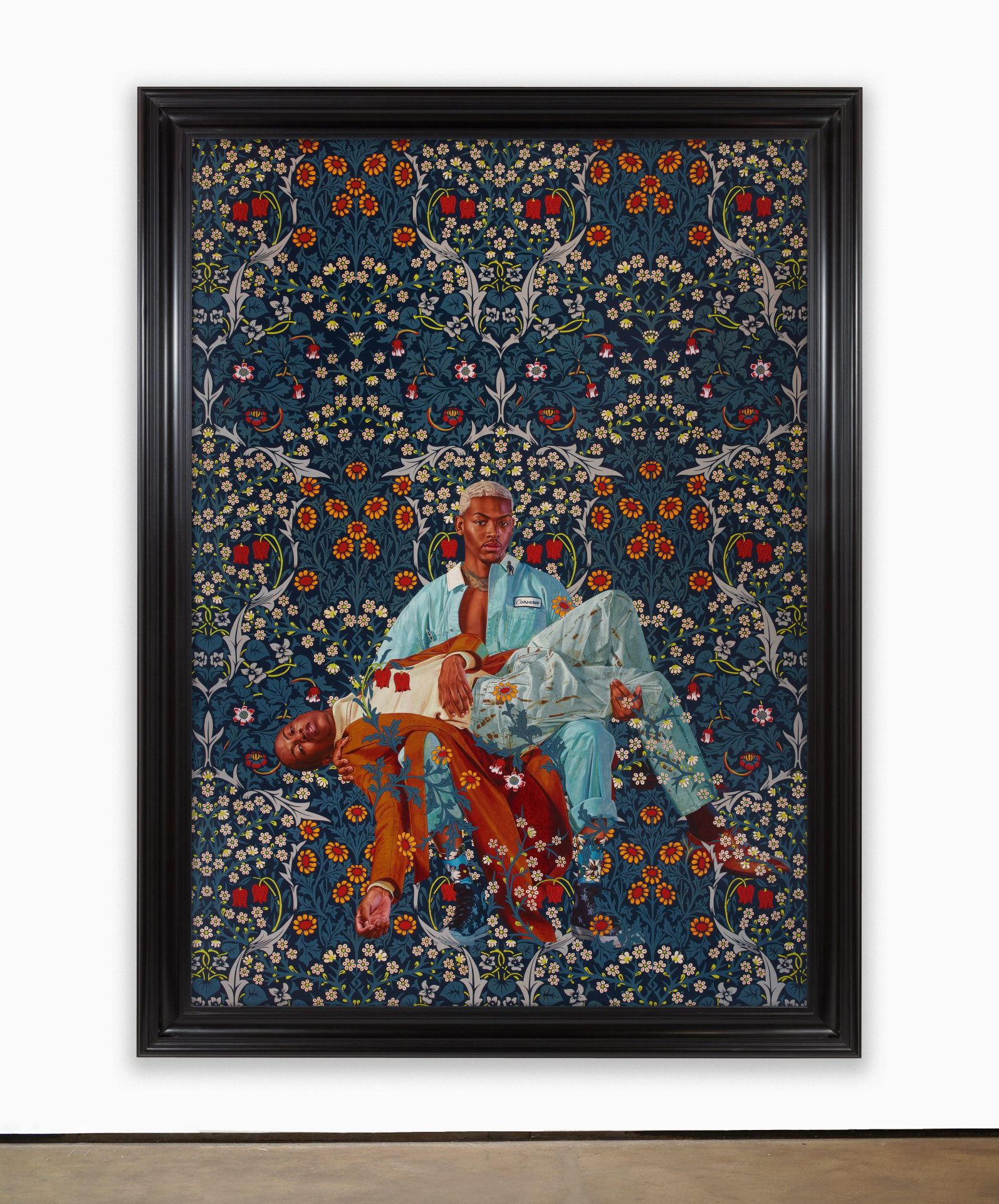 Kehinde Wiley Portrait of Tarek Ali Ellis and Michael Morgan, 2023