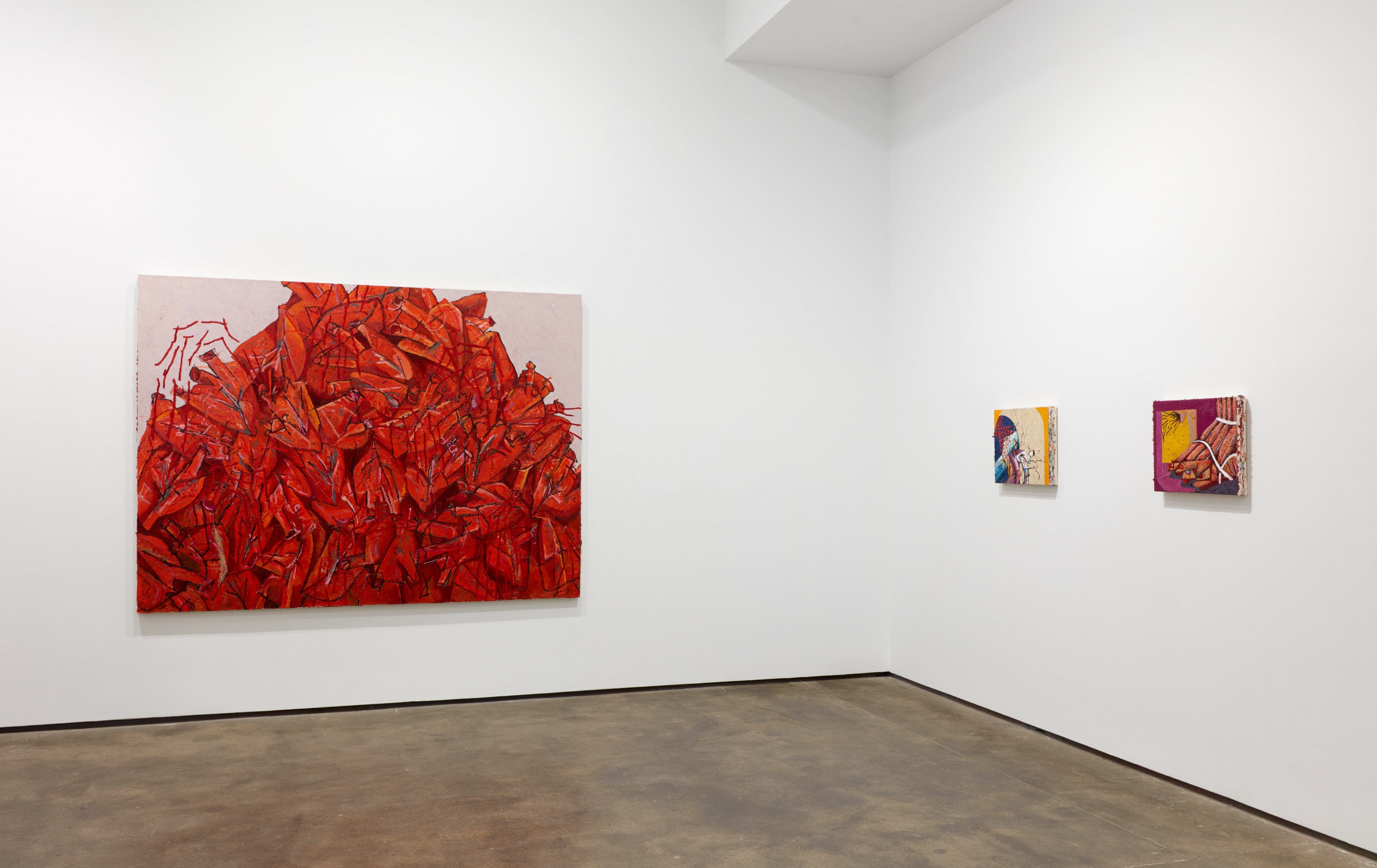 Installation view of John Guzman: Drowning in Harmony at Sean Kelly, New York, January 12 &ndash; March 2, 2024, Photography: Jason Wyche, Courtesy: Sean Kelly