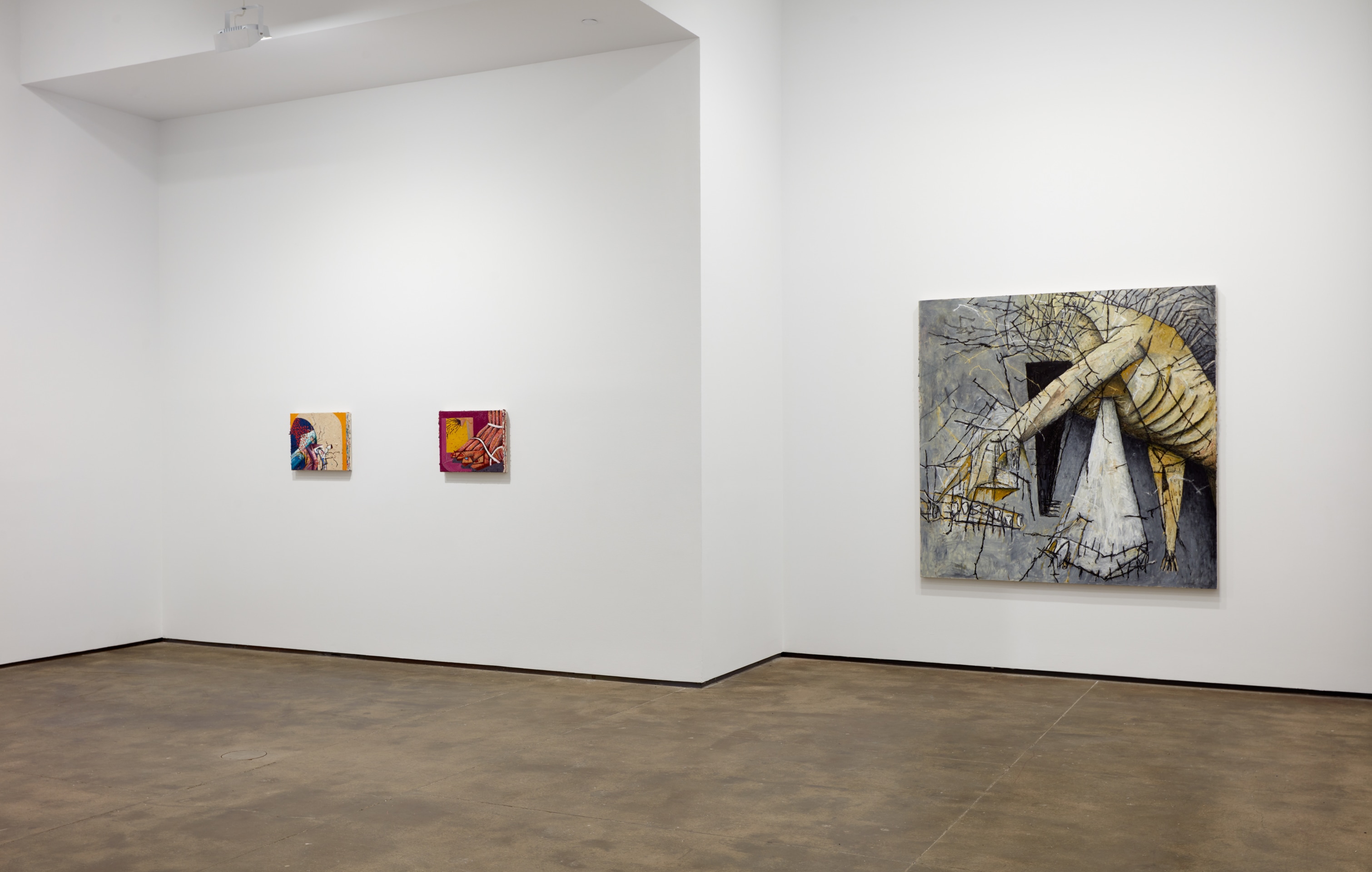 Installation view of John Guzman: Drowning in Harmony at Sean Kelly, New York, January 12 &ndash; March 2, 2024, Photography: Jason Wyche, Courtesy: Sean Kelly