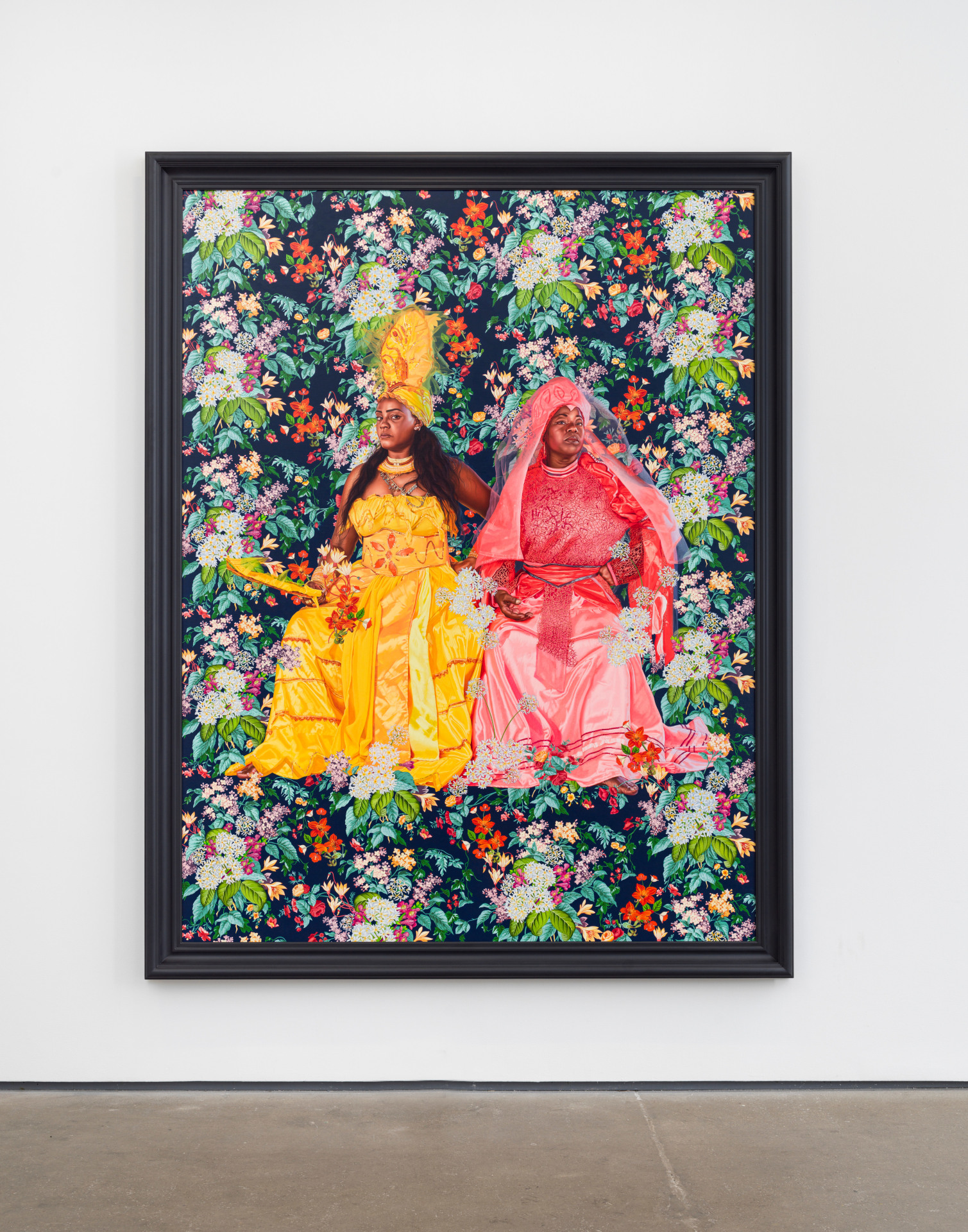 Kehinde Wiley, Portrait of Yaima Polledo &amp;amp; Isabel Pozo, 2023
