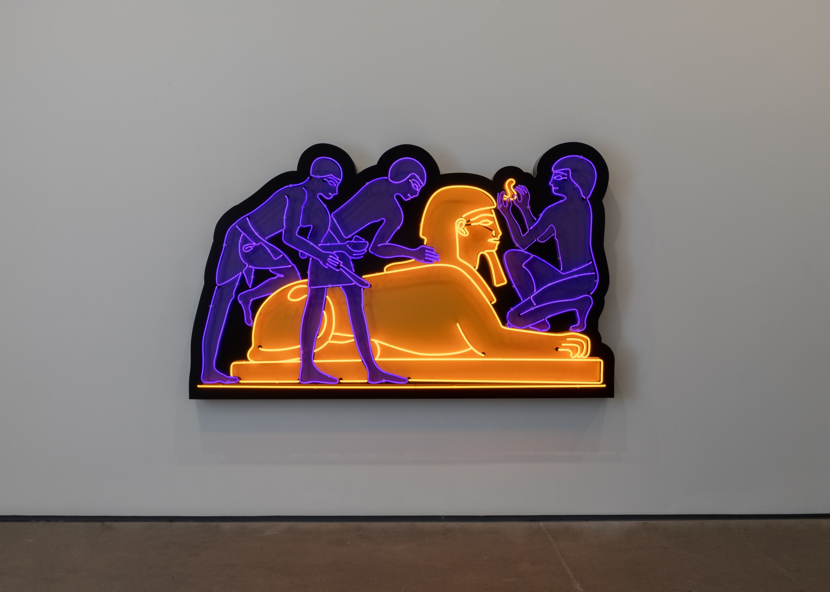 Awol Erizku, M3TAMO4PHO$I$ (I&rsquo;m talkin&rsquo; Hieroglyphics), 2023