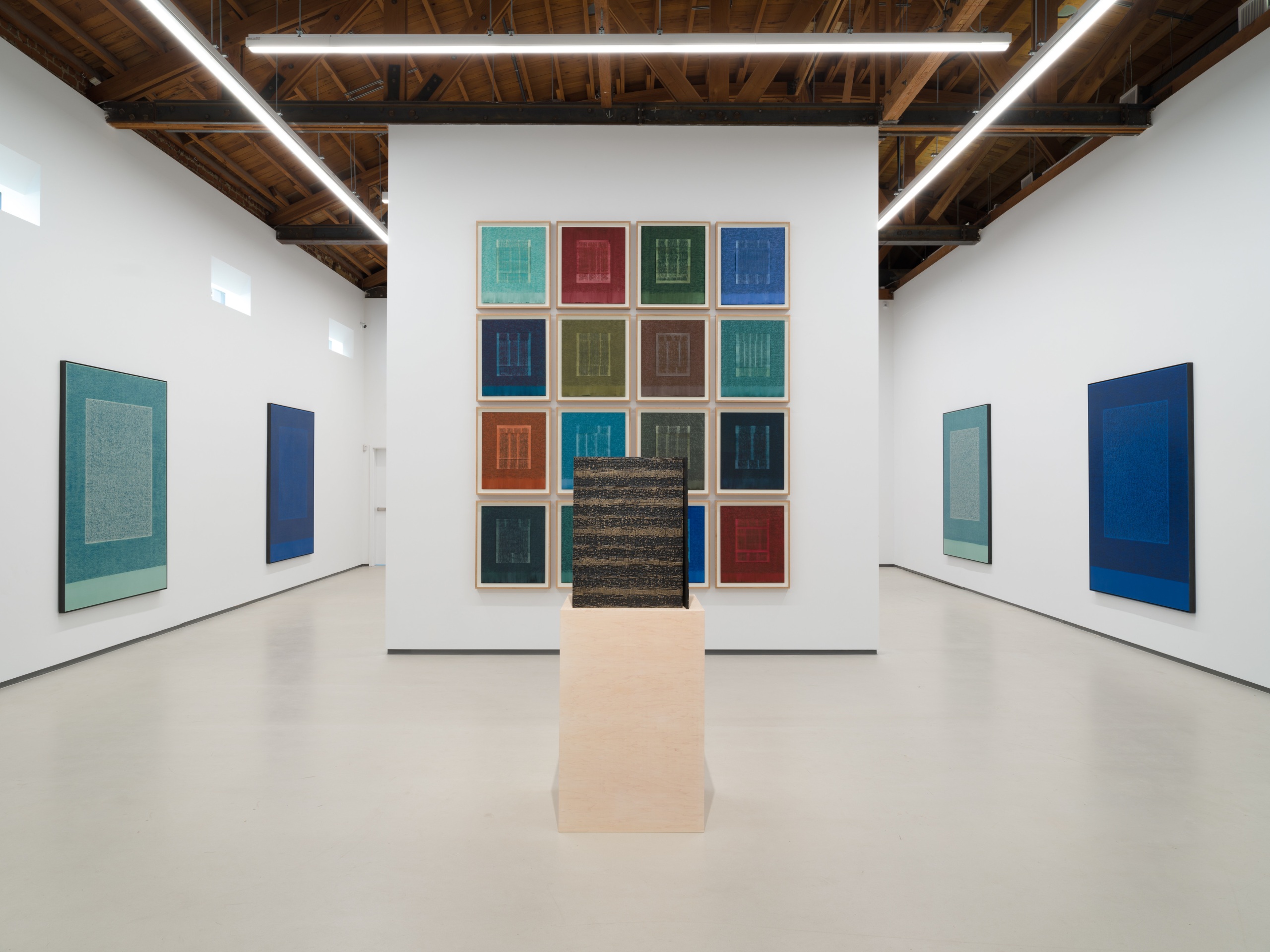 Installation view of Idris Khan: The Pattern of Landscape at Sean Kelly, Los Angeles, September 17 - November 5, 2022, Photography: Jeff McLane, Courtesy: Sean Kelly