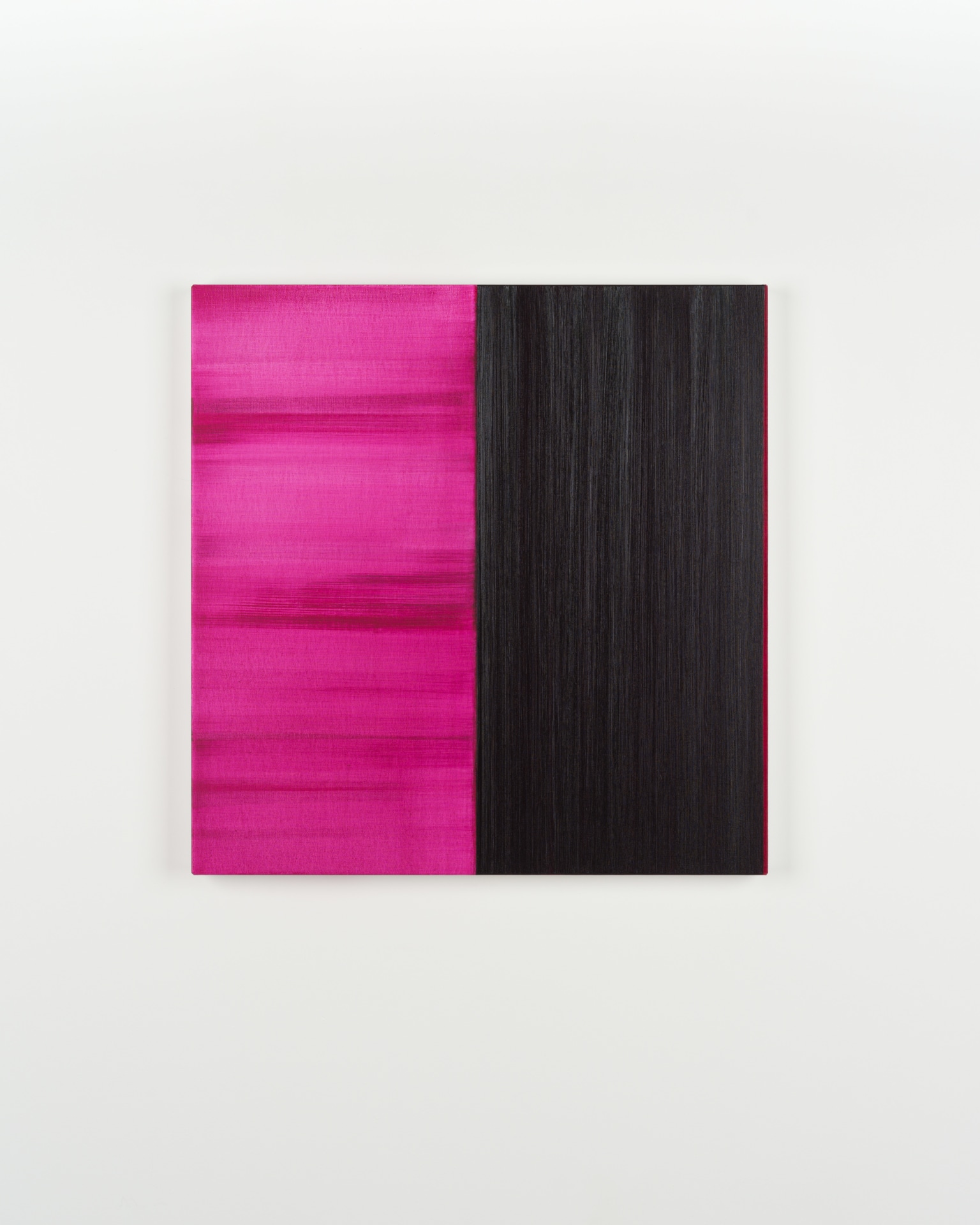 Callum Innes, Untitled Lamp Black / Magenta, 2025